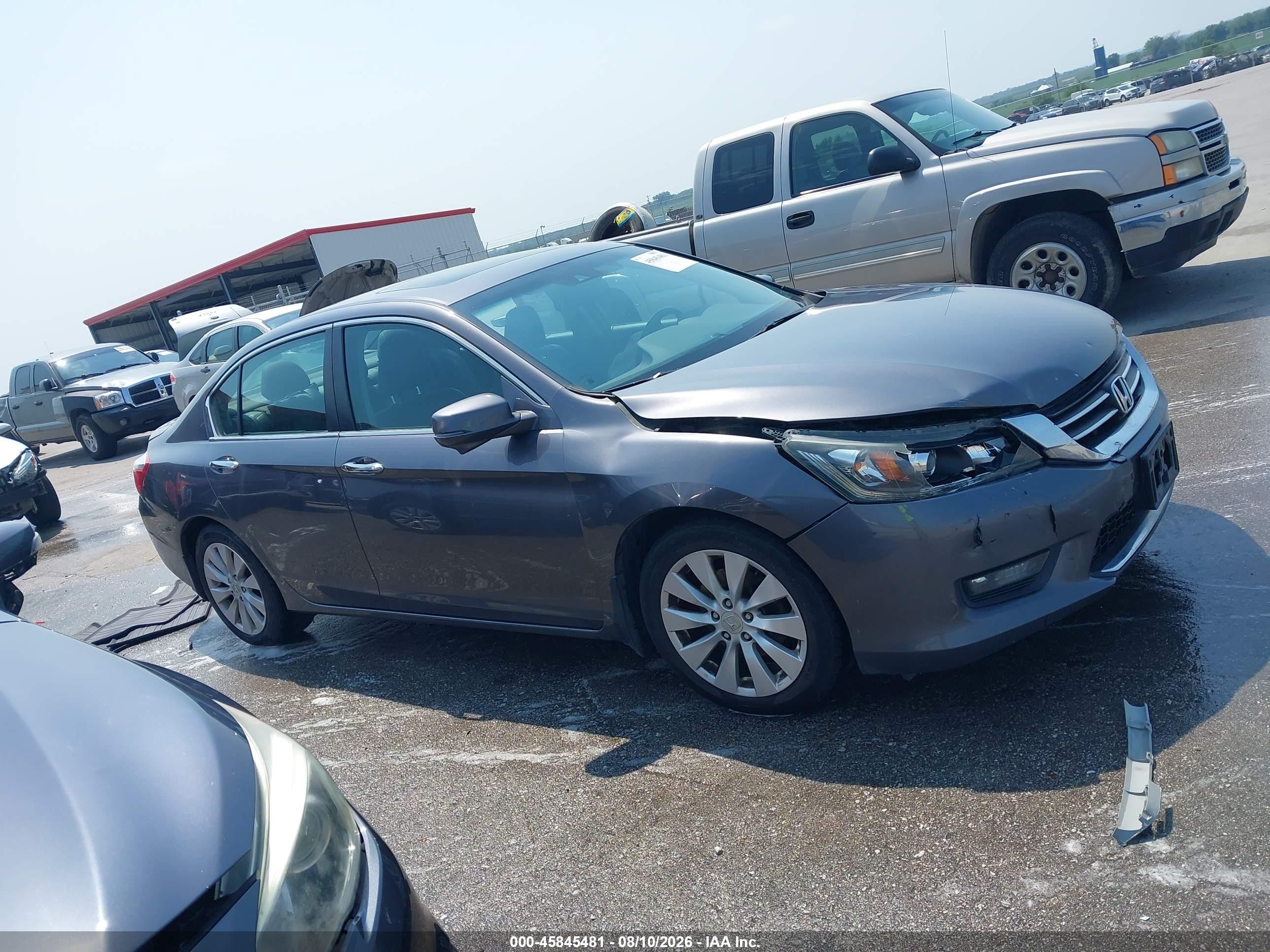 2015 Honda Accord Ex-l Gray vin: 1HGCR2F86FA045248