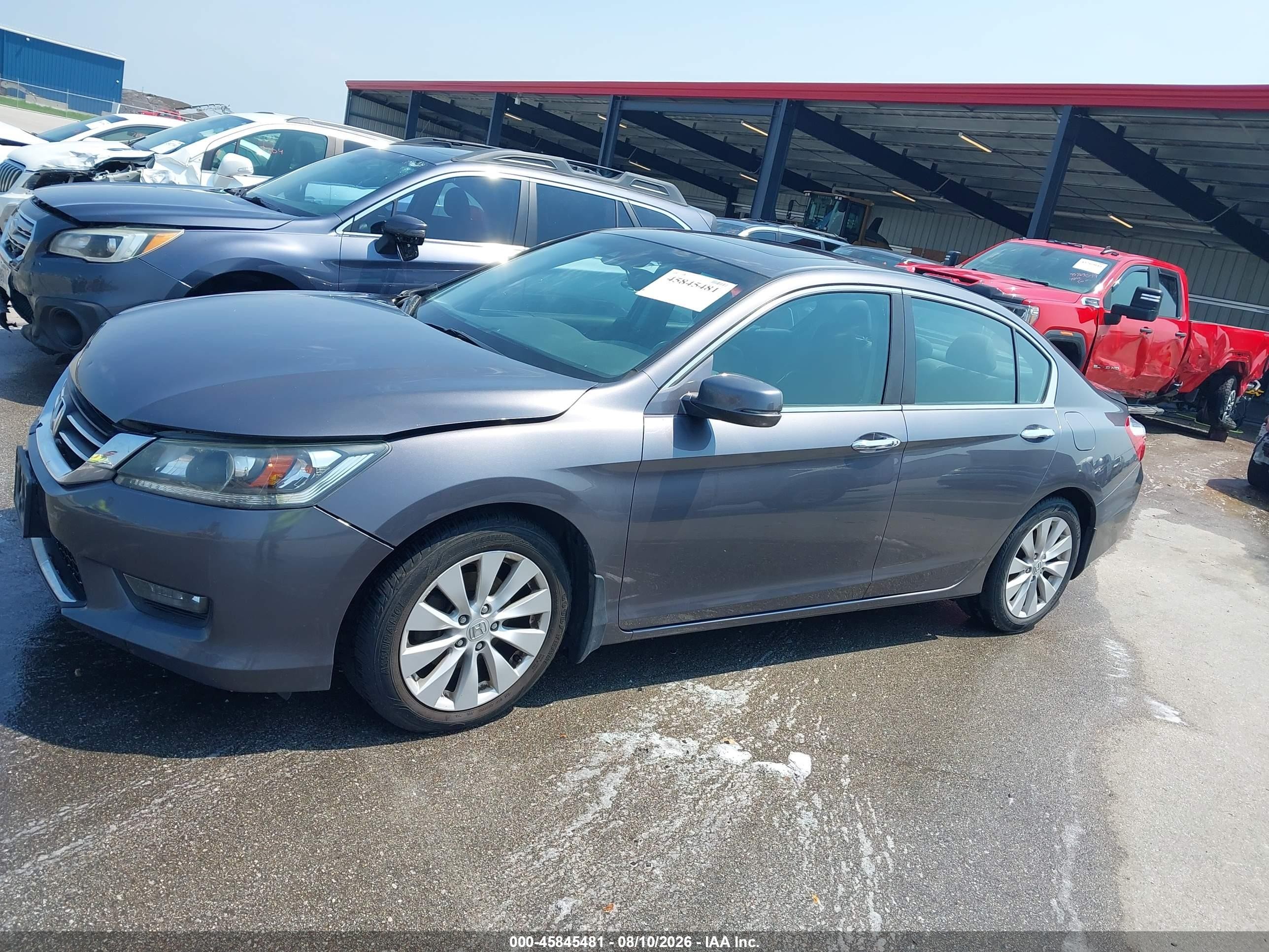 2015 Honda Accord Ex-l Gray vin: 1HGCR2F86FA045248