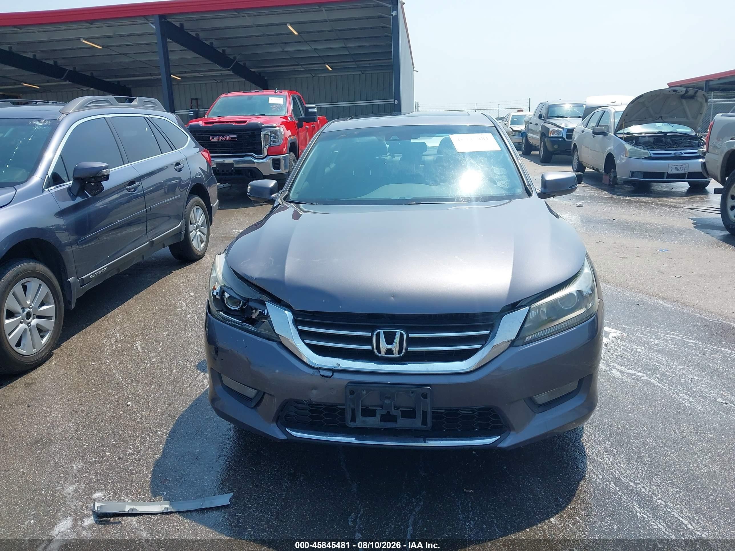 2015 Honda Accord Ex-l Gray vin: 1HGCR2F86FA045248