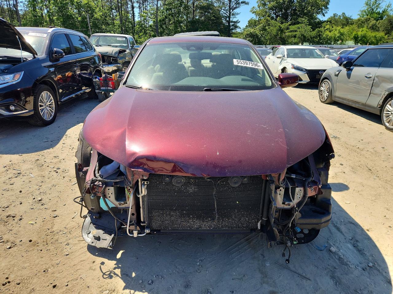 2015 Honda Accord Exl Burgundy vin: 1HGCR2F86FA075043