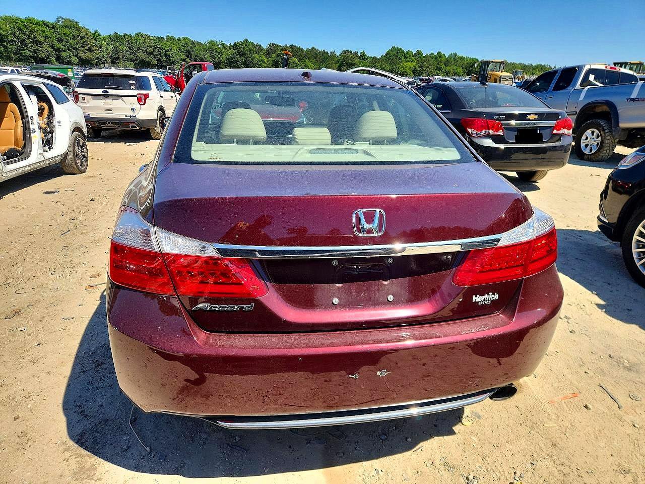 2015 Honda Accord Exl Burgundy vin: 1HGCR2F86FA075043