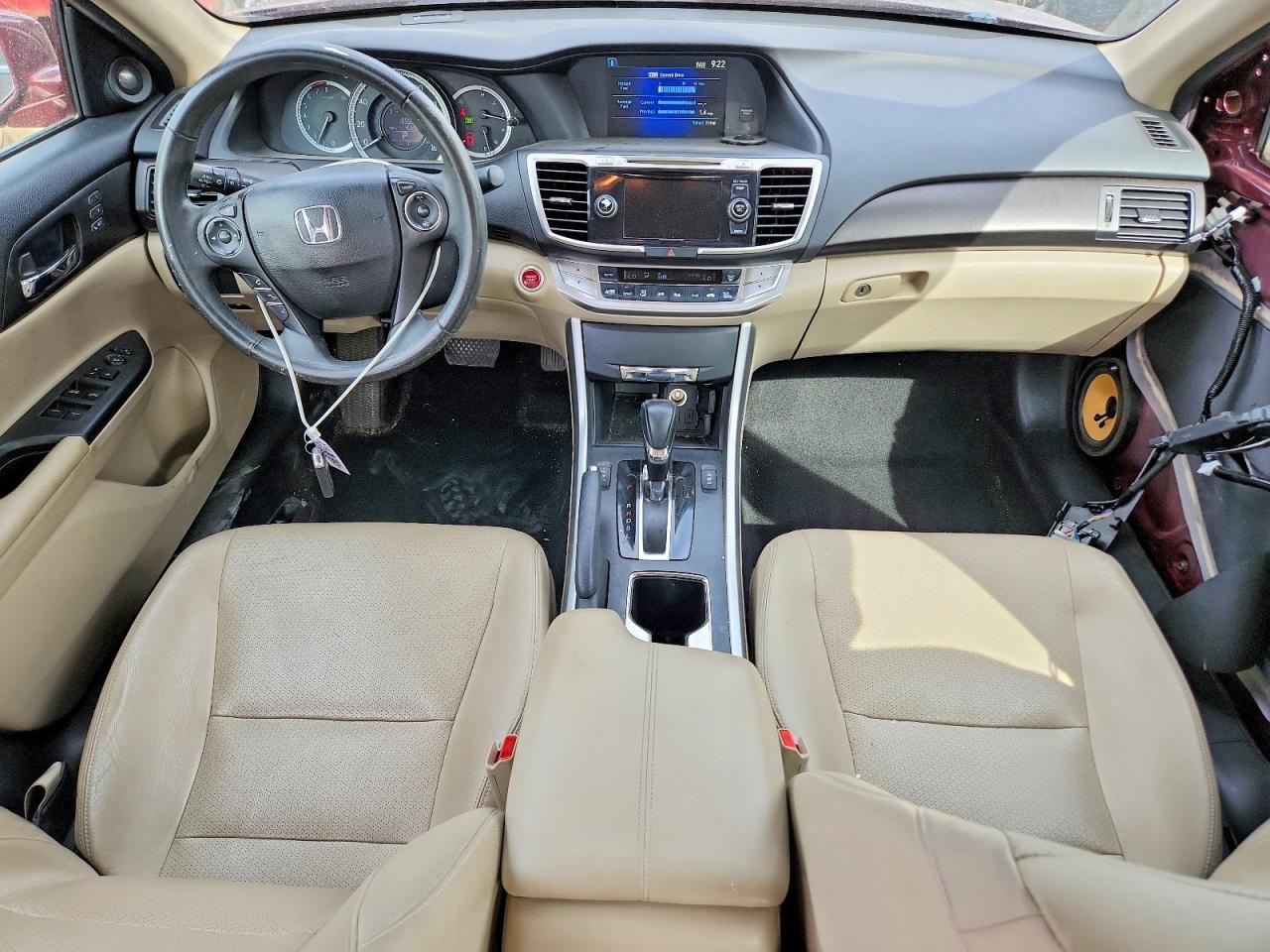 2015 Honda Accord Exl Burgundy vin: 1HGCR2F86FA075043