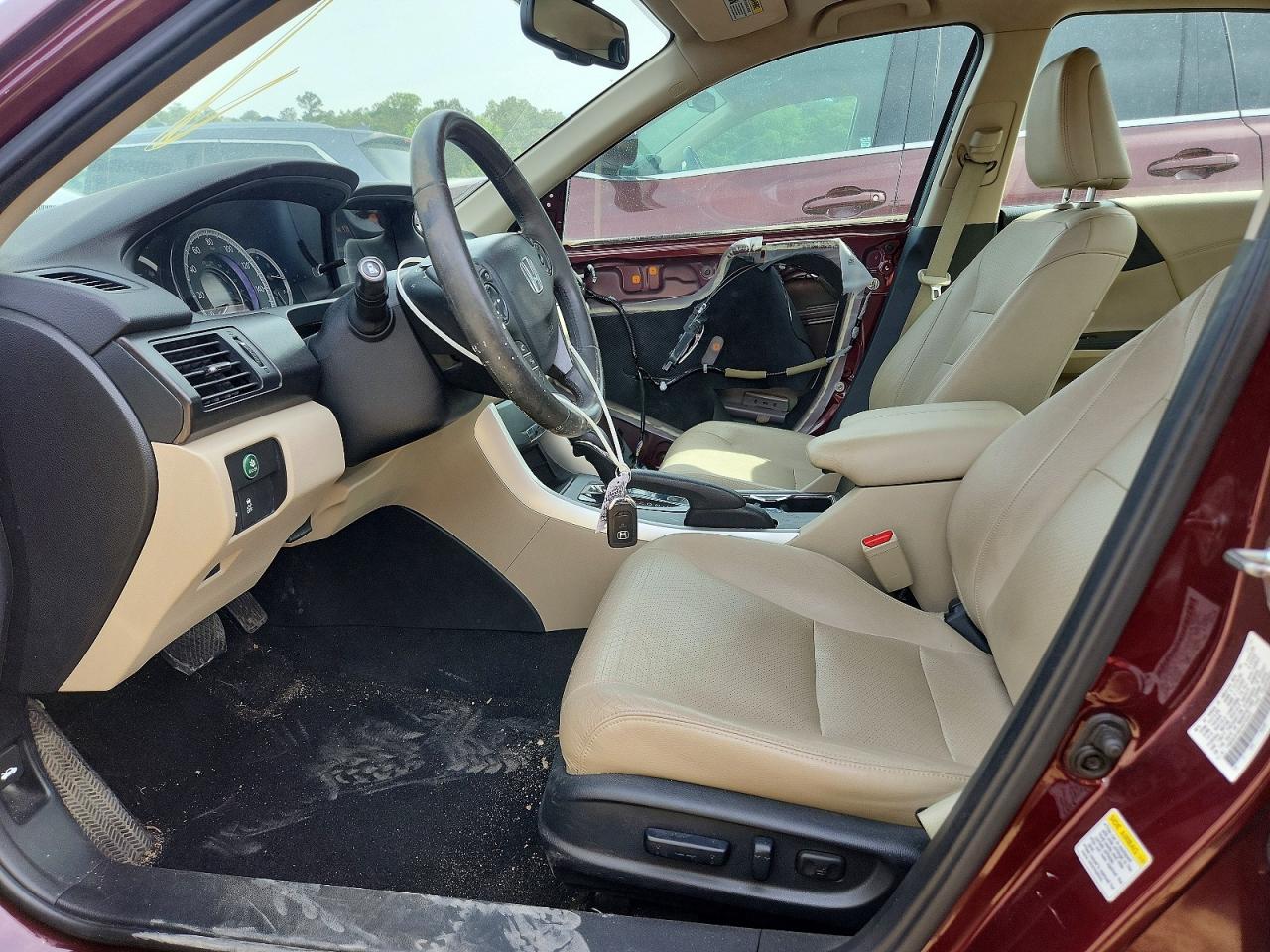 2015 Honda Accord Exl Burgundy vin: 1HGCR2F86FA075043