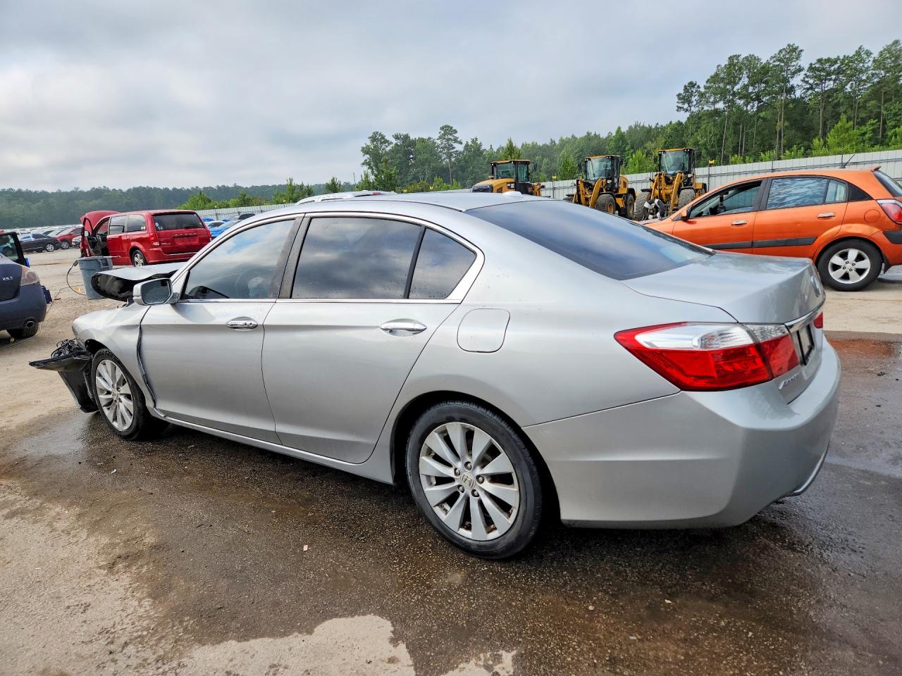 2015 Honda Accord Exl Silver vin: 1HGCR2F86FA085376