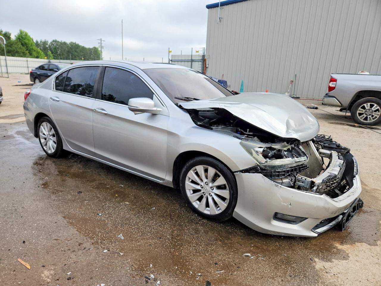 2015 Honda Accord Exl Silver vin: 1HGCR2F86FA085376