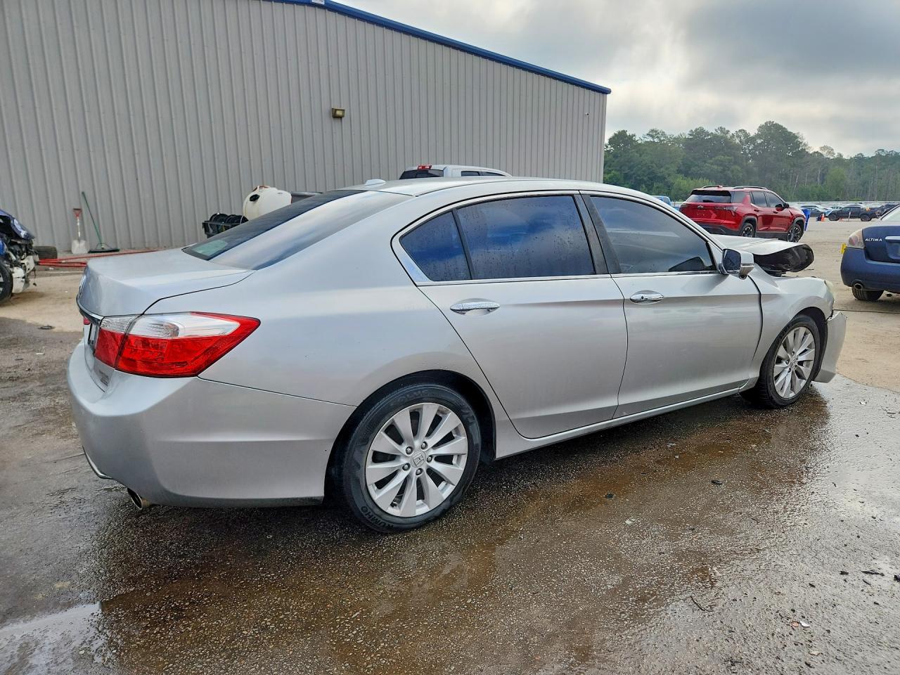 2015 Honda Accord Exl Silver vin: 1HGCR2F86FA085376