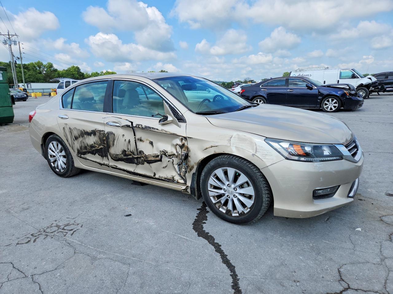 2015 Honda Accord Exl Beige vin: 1HGCR2F86FA139209
