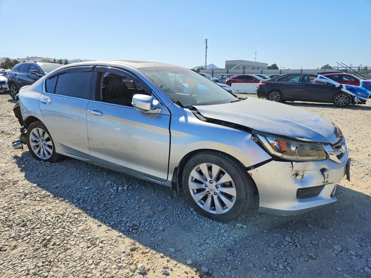 2015 Honda Accord Exl Silver vin: 1HGCR2F86FA155295