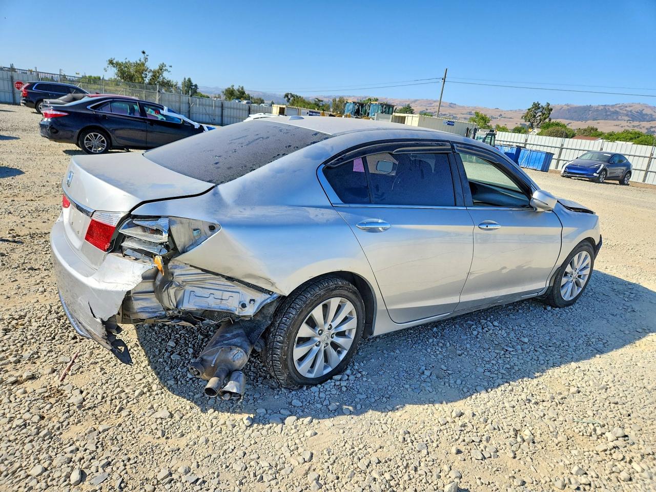 2015 Honda Accord Exl Silver vin: 1HGCR2F86FA155295