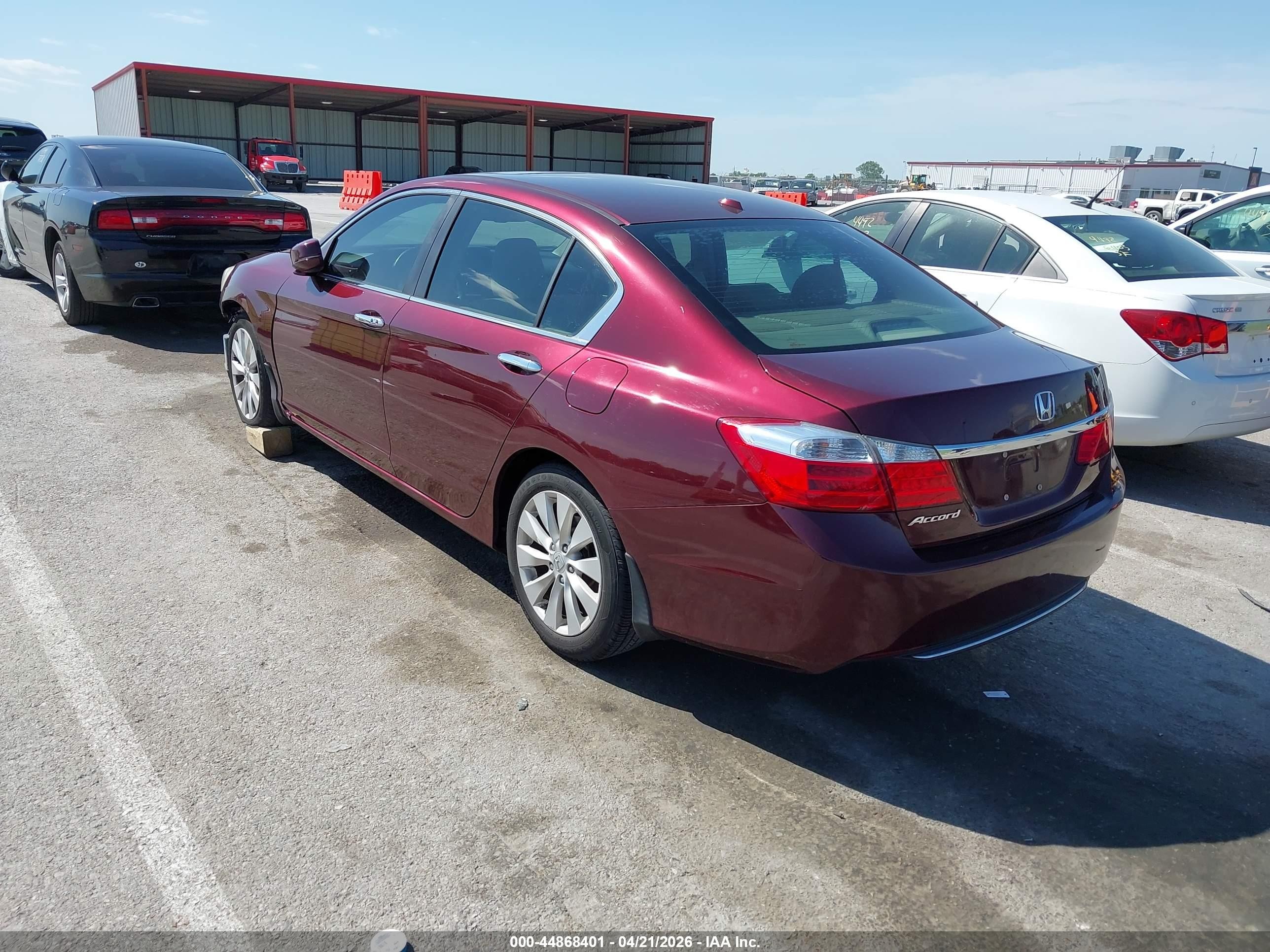2015 Honda Accord Ex-l Burgundy vin: 1HGCR2F86FA163204