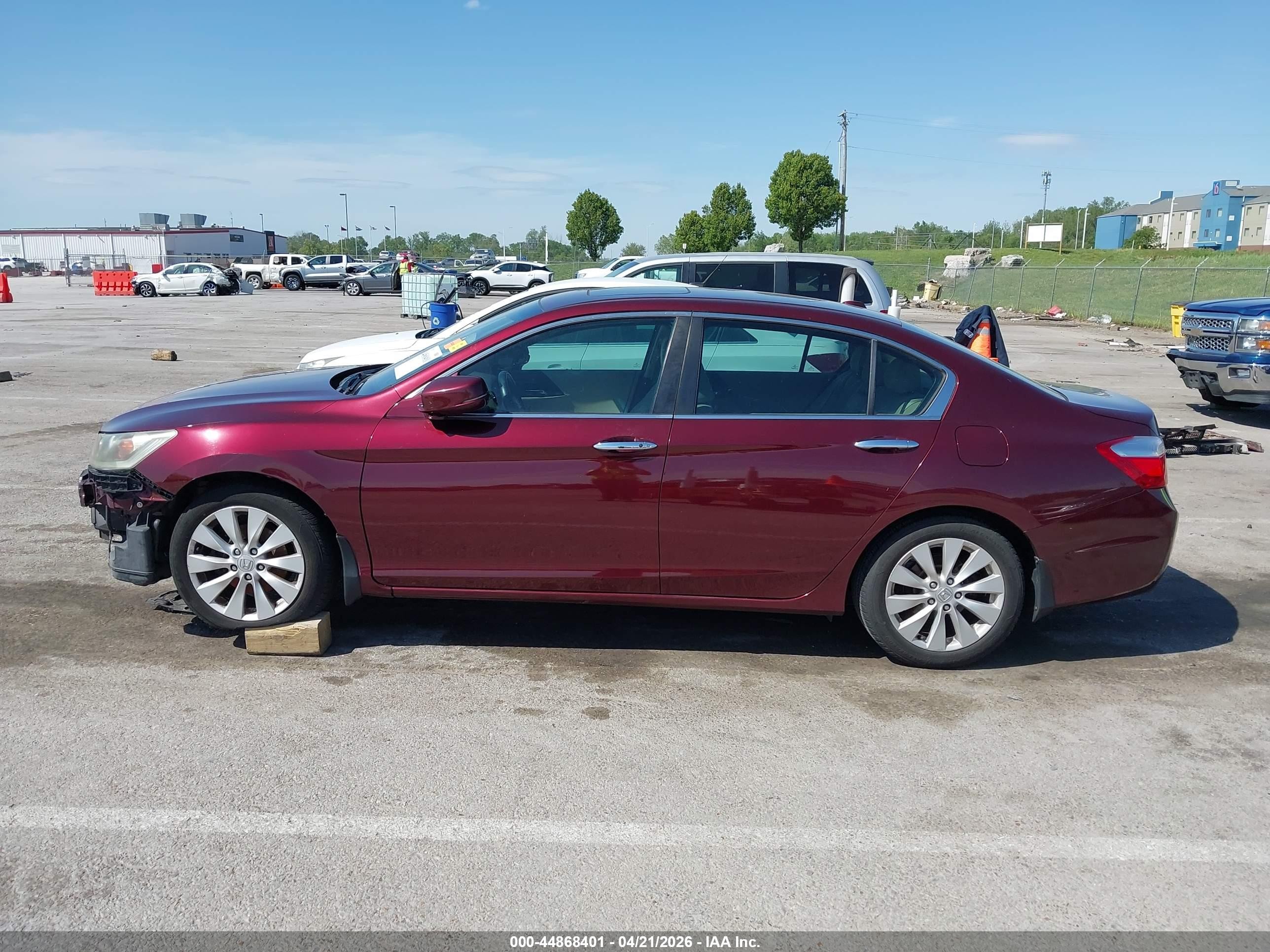 2015 Honda Accord Ex-l Burgundy vin: 1HGCR2F86FA163204