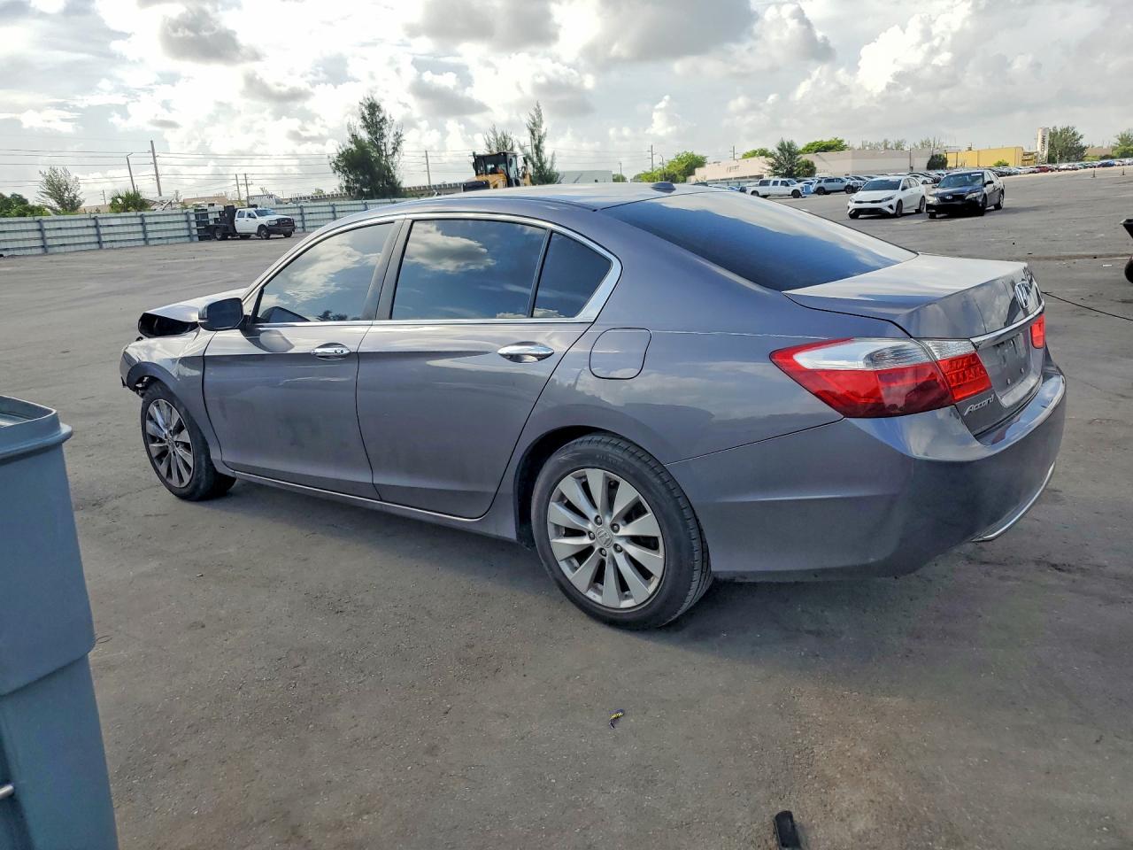 2015 Honda Accord Exl Серый vin: 1HGCR2F86FA171318
