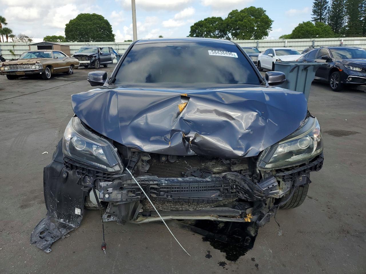2015 Honda Accord Exl Серый vin: 1HGCR2F86FA171318