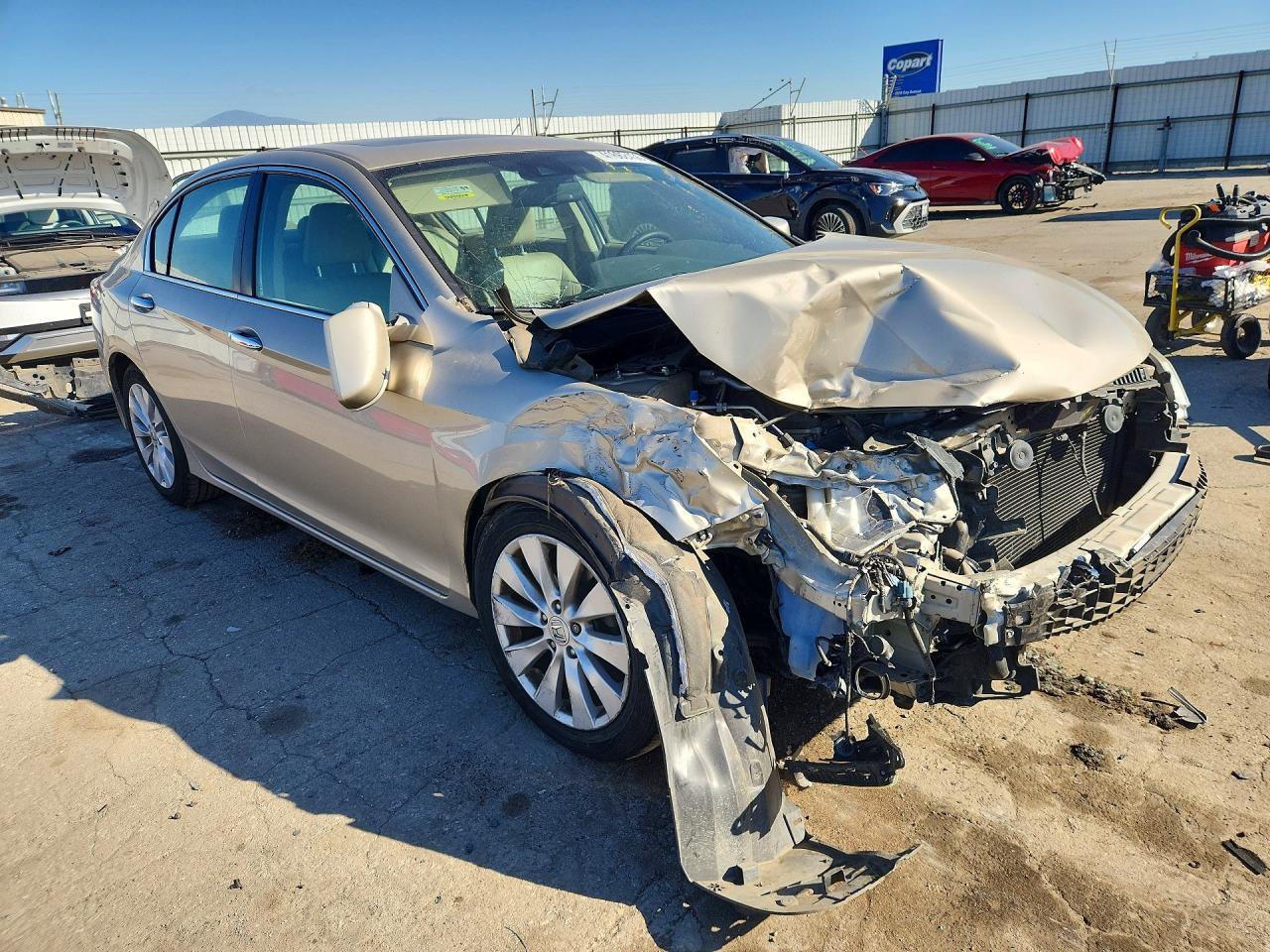 2015 Honda Accord Exl Gold vin: 1HGCR2F86FA200302
