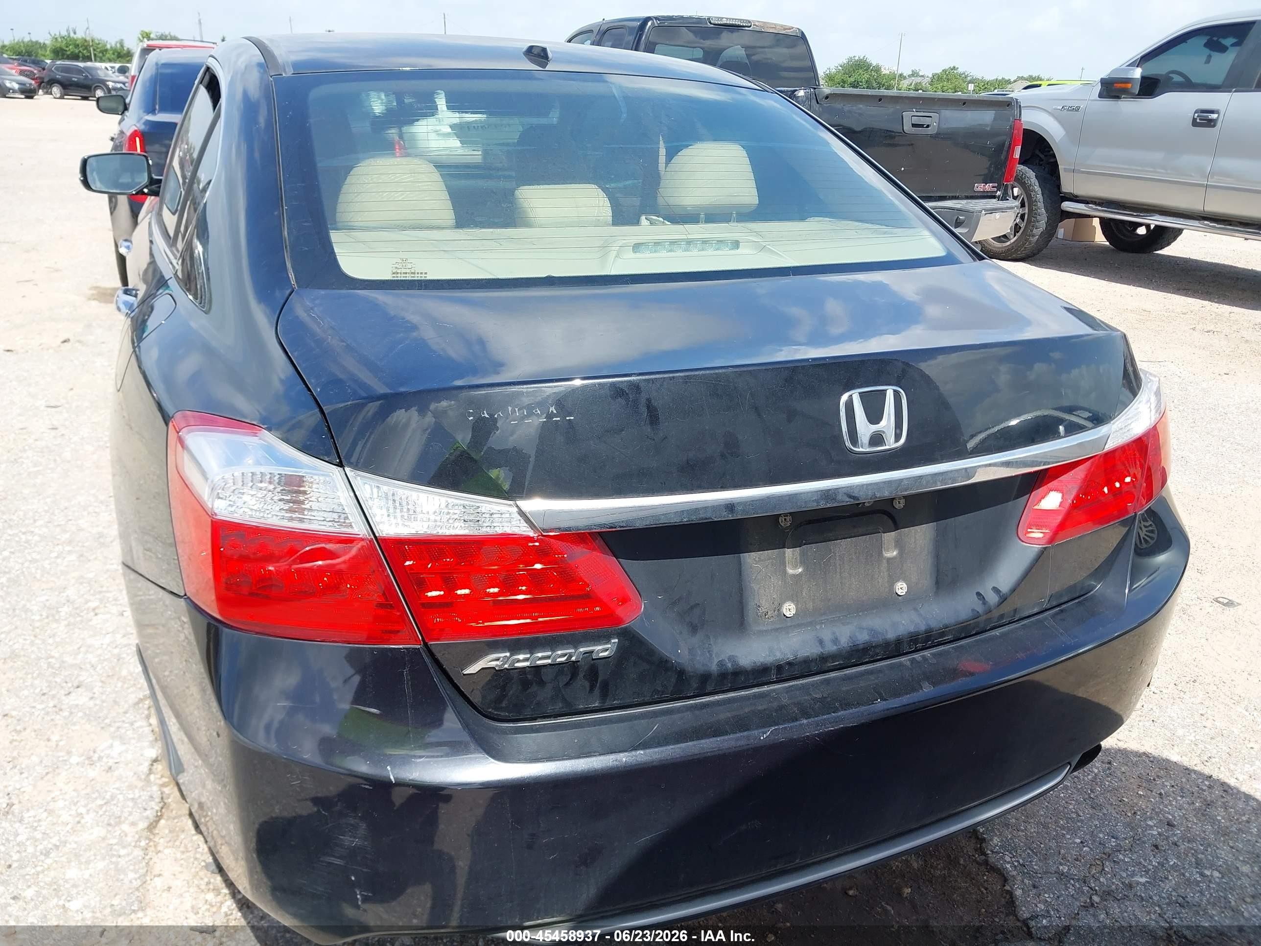 2015 Honda Accord Ex-l Black vin: 1HGCR2F86FA202101