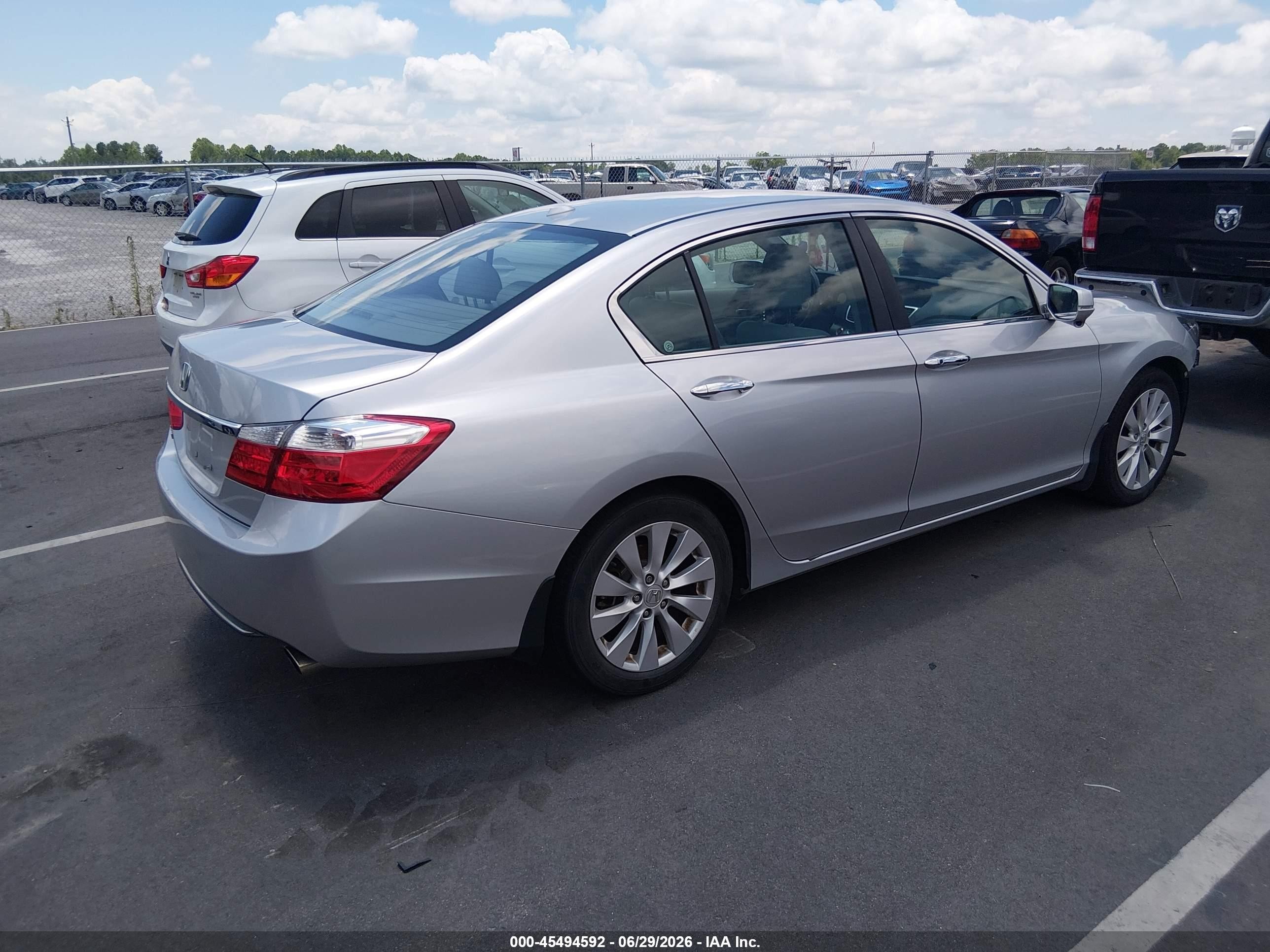 2015 Honda Accord Ex-l Silver vin: 1HGCR2F86FA202776