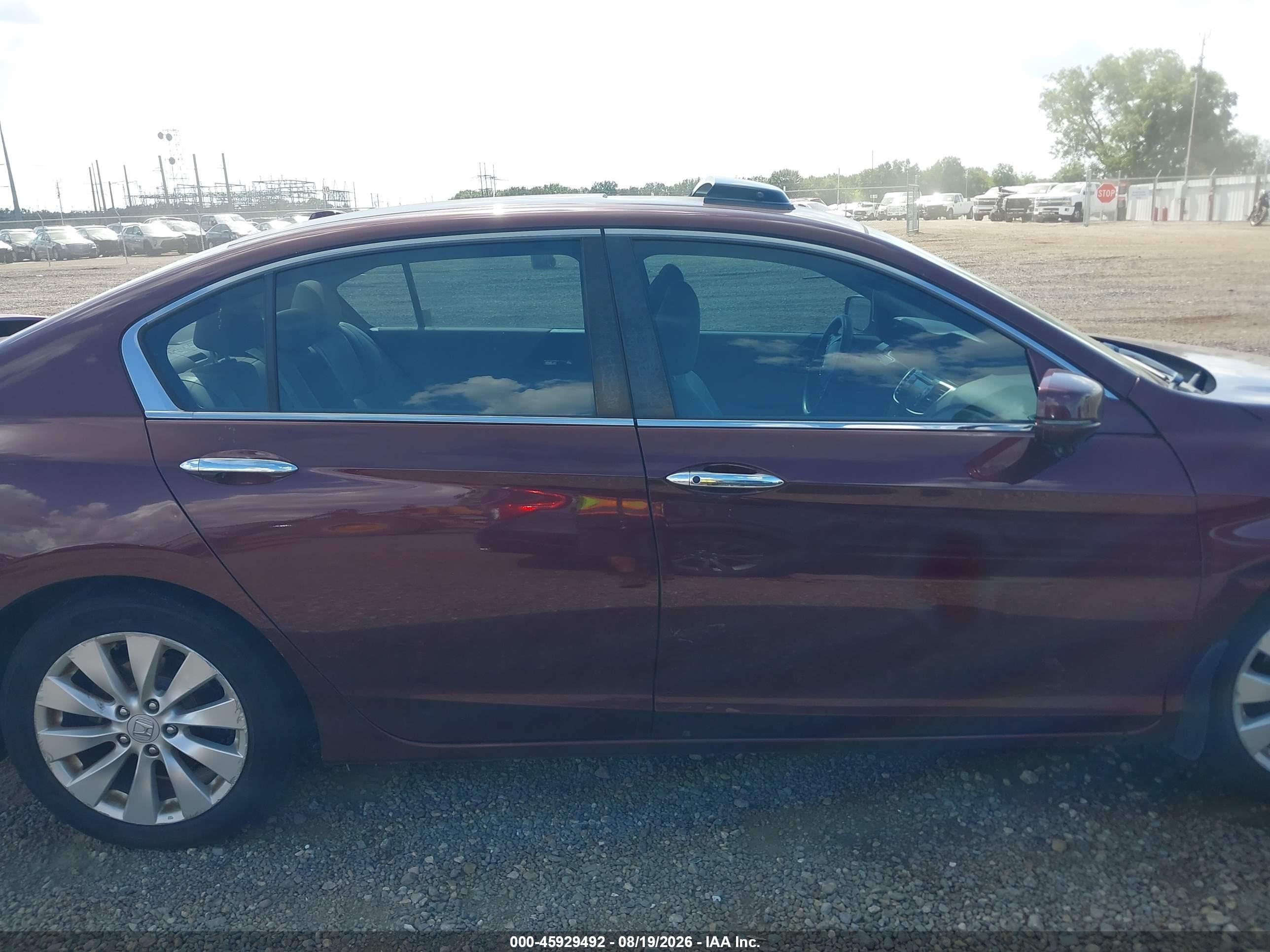 2015 Honda Accord Ex-l Бордовый vin: 1HGCR2F86FA260189