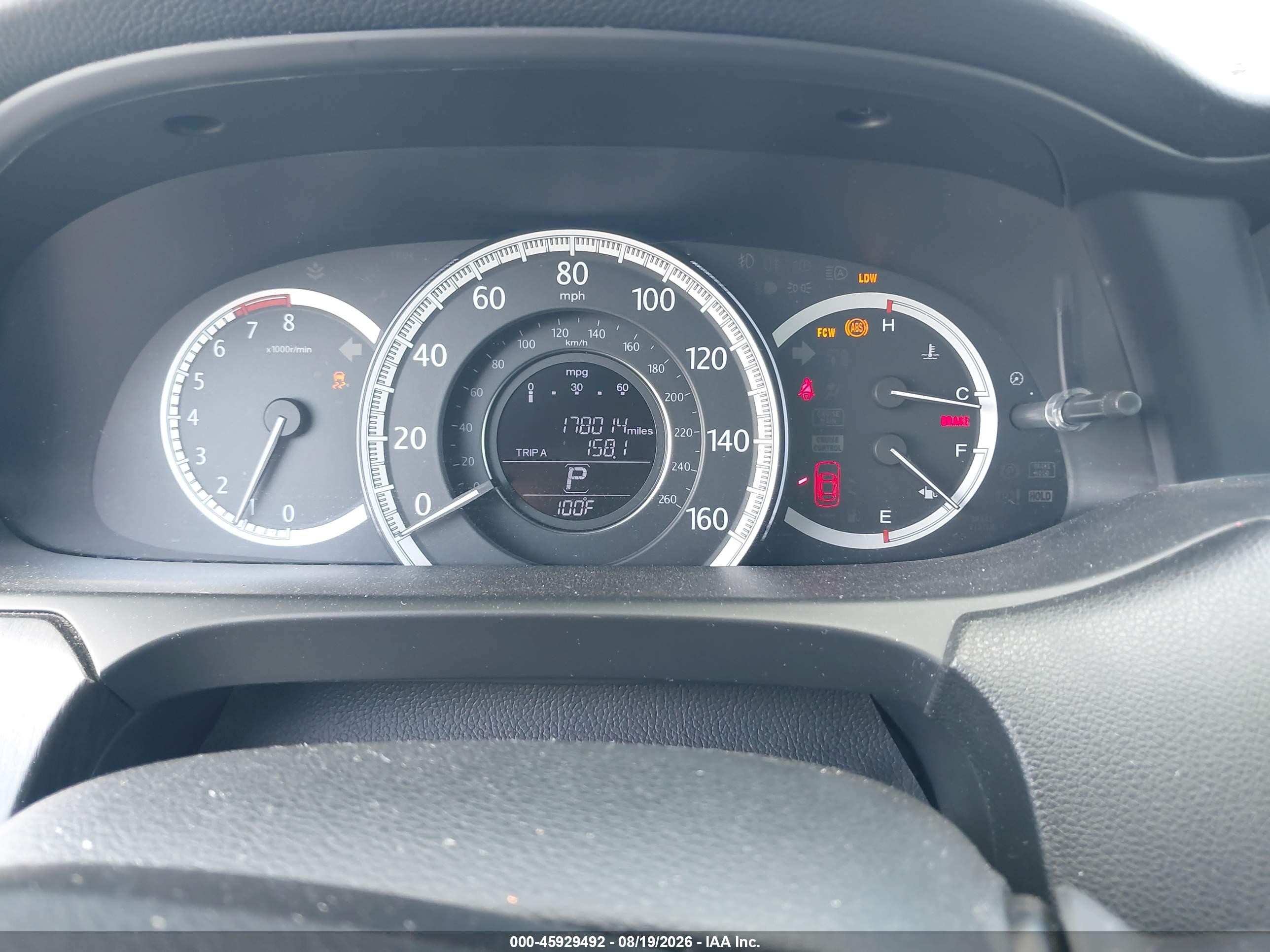 2015 Honda Accord Ex-l Бордовый vin: 1HGCR2F86FA260189