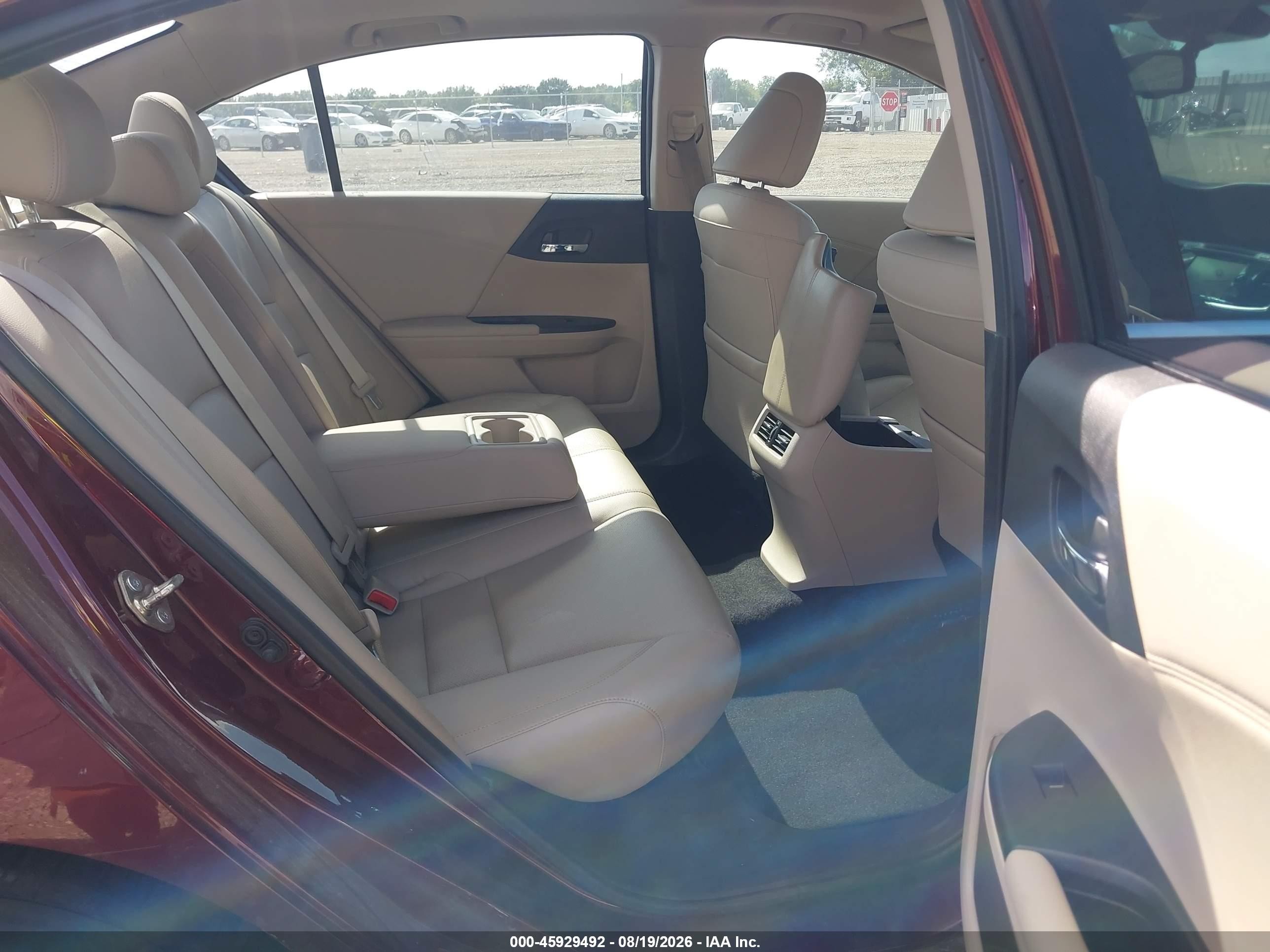 2015 Honda Accord Ex-l Бордовый vin: 1HGCR2F86FA260189