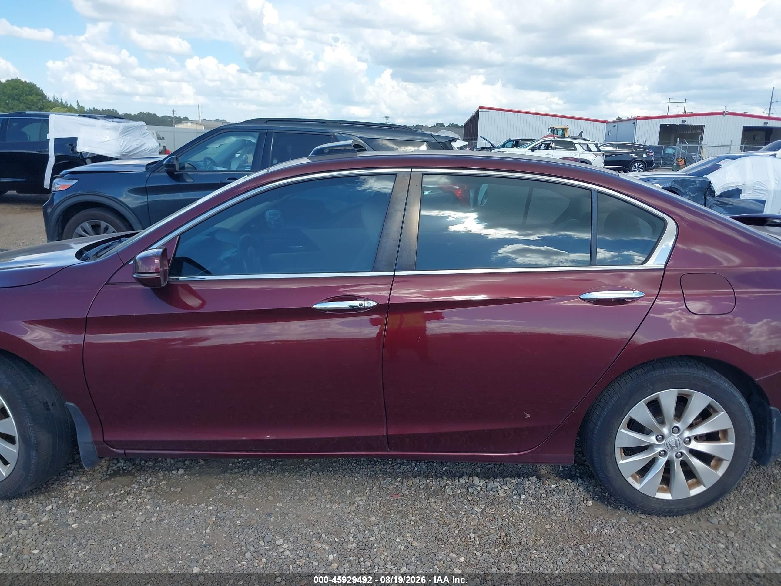 2015 Honda Accord Ex-l Бордовый vin: 1HGCR2F86FA260189