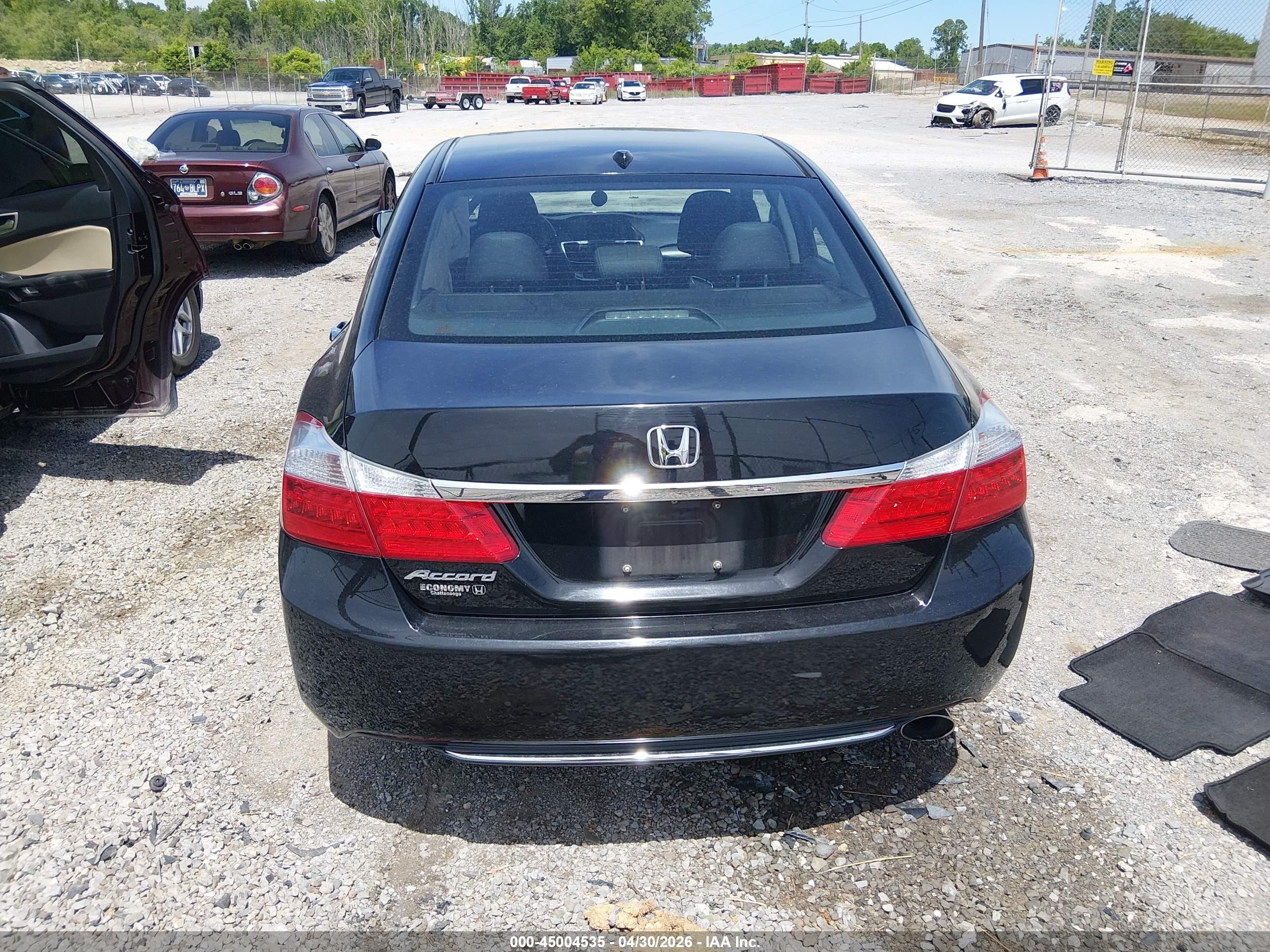 2015 Honda Accord Ex-l Black vin: 1HGCR2F86FA274559