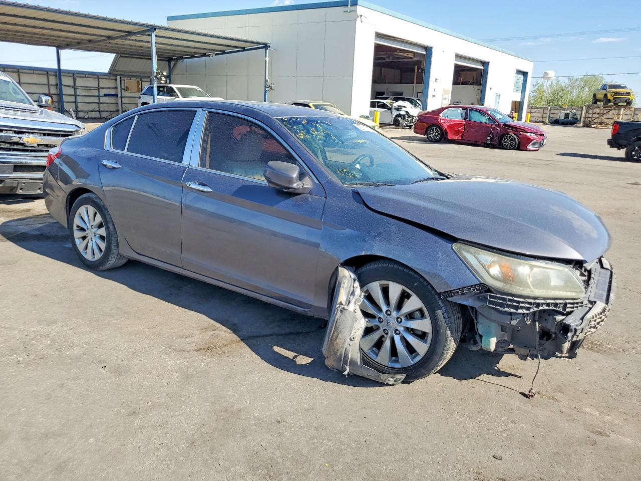 2015 Honda Accord Exl Серый vin: 1HGCR2F86FA276148