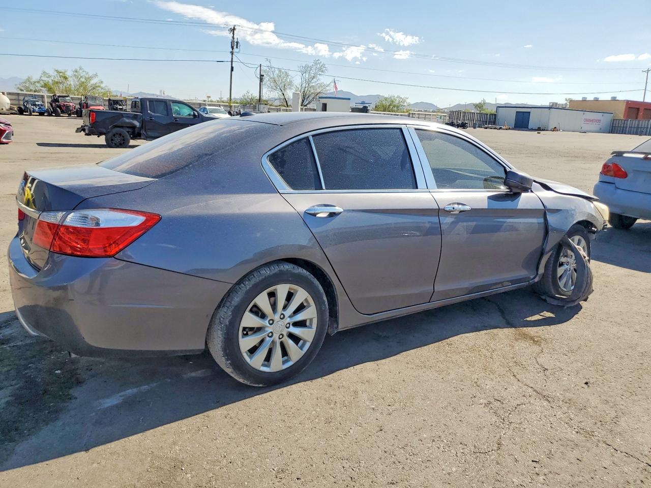 2015 Honda Accord Exl Серый vin: 1HGCR2F86FA276148