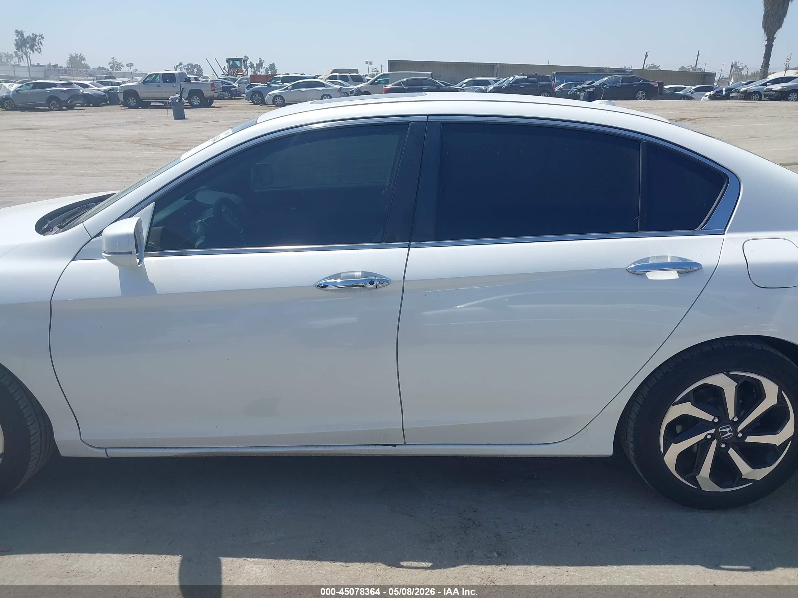 2017 Honda Accord Ex-l White vin: 1HGCR2F86HA091083