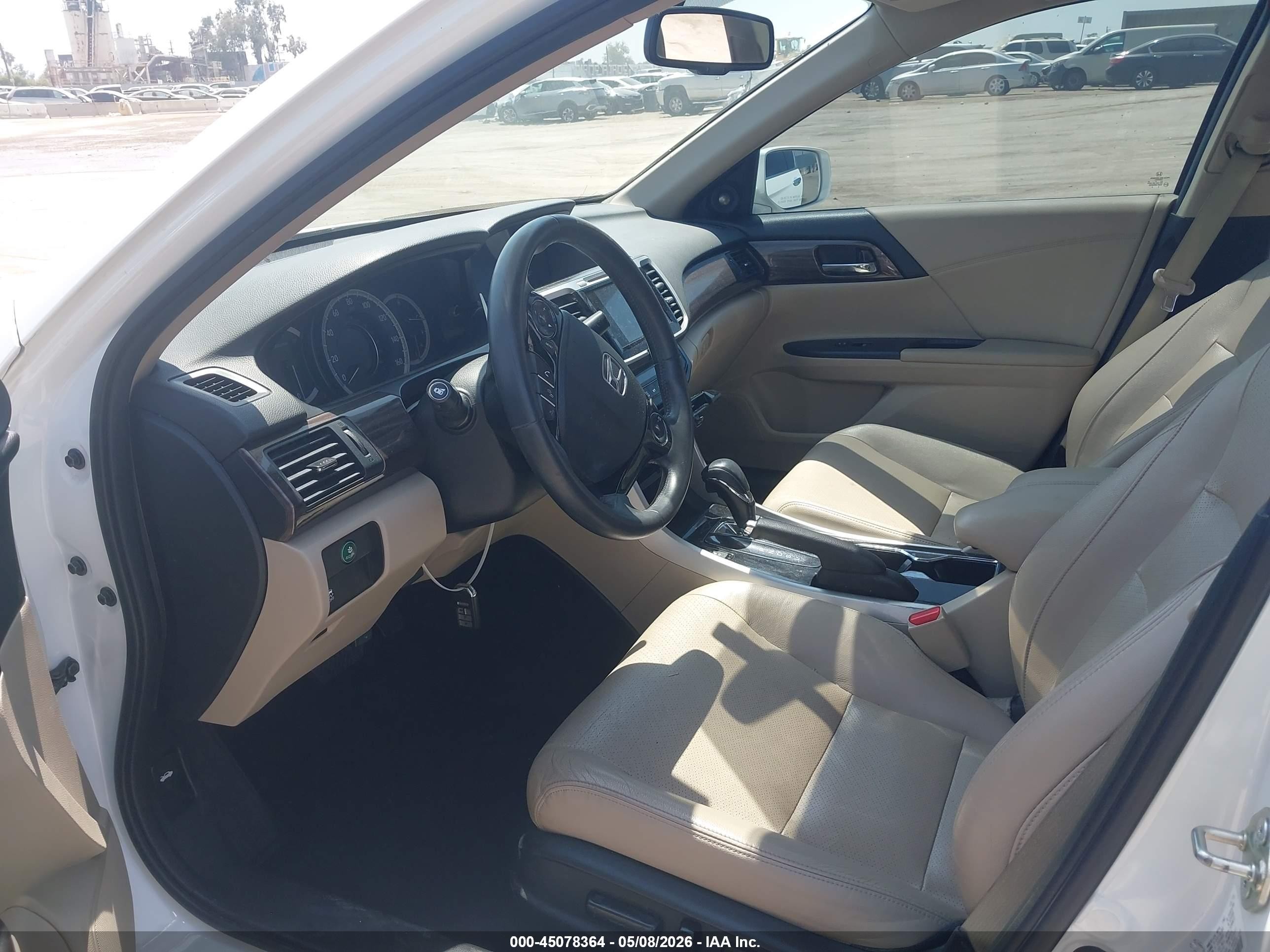 2017 Honda Accord Ex-l White vin: 1HGCR2F86HA091083