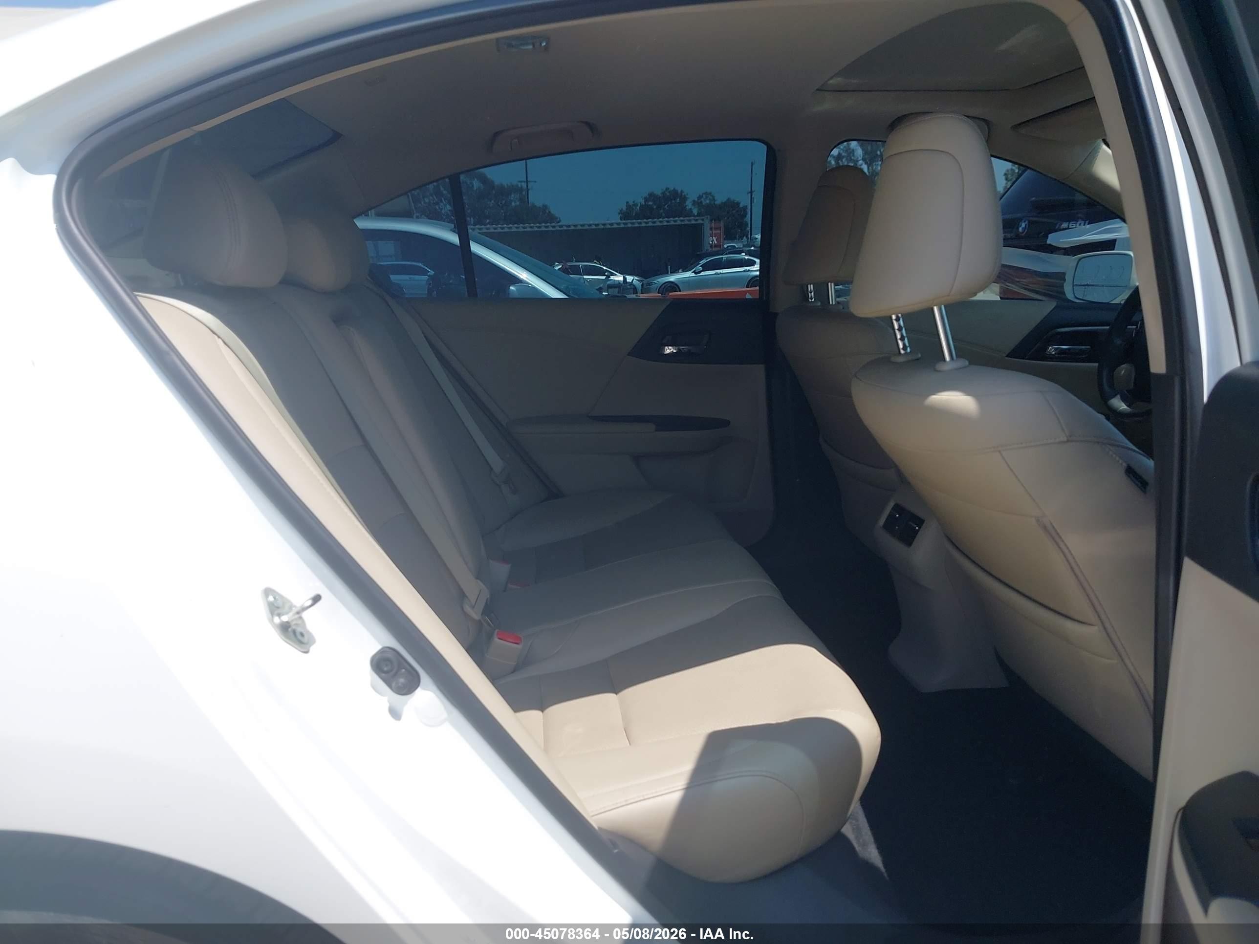 2017 Honda Accord Ex-l White vin: 1HGCR2F86HA091083