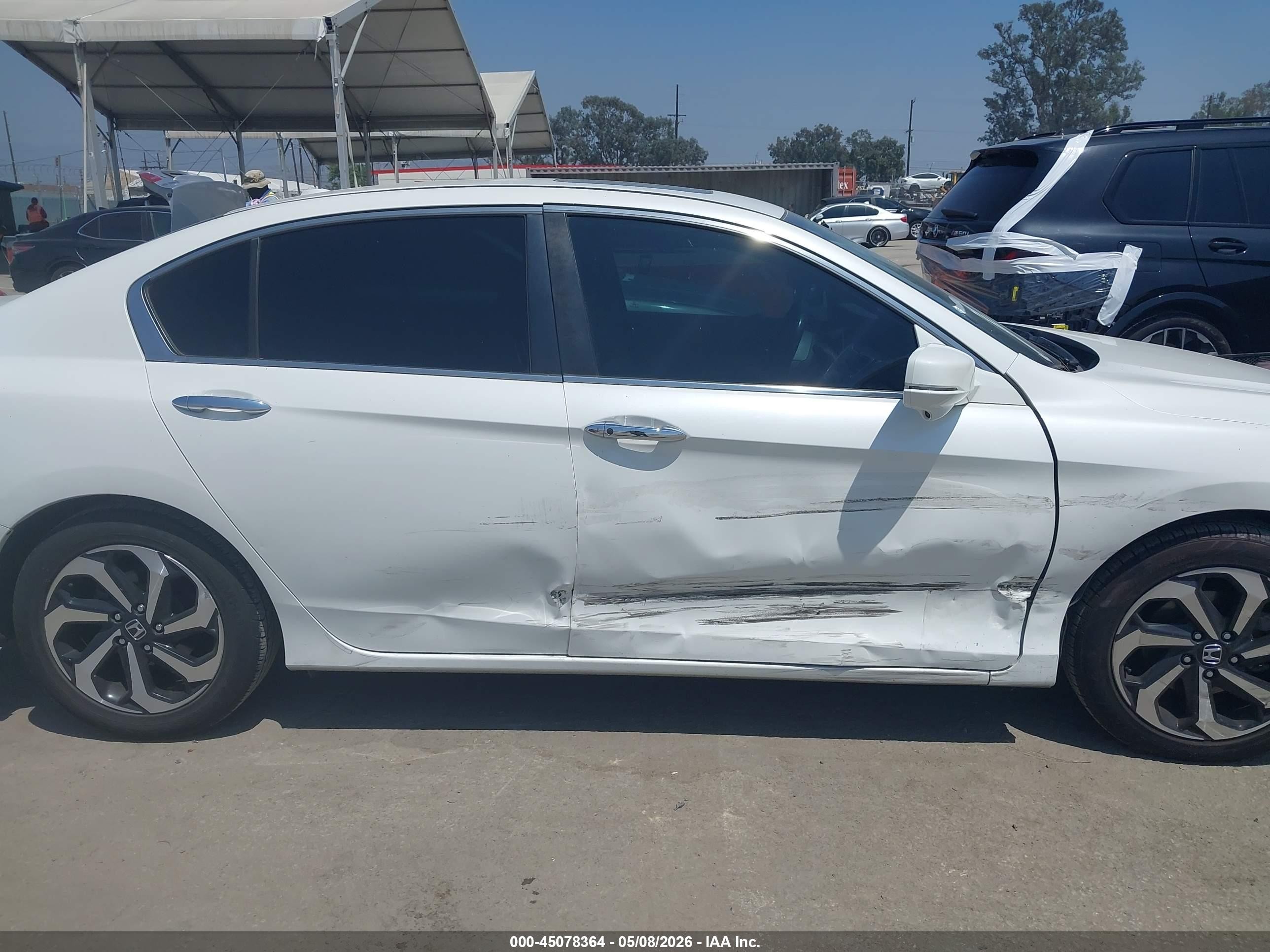 2017 Honda Accord Ex-l White vin: 1HGCR2F86HA091083