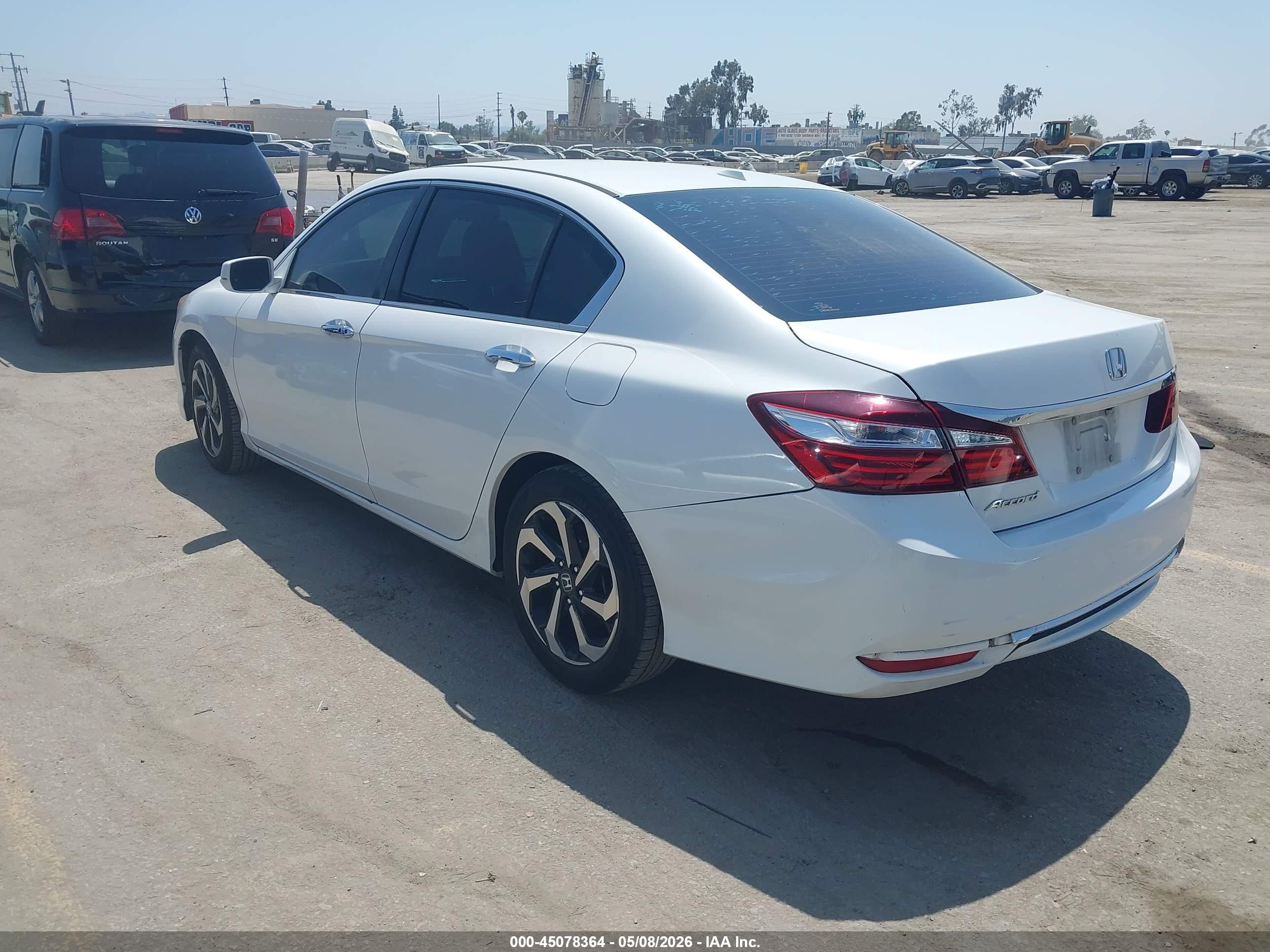 2017 Honda Accord Ex-l White vin: 1HGCR2F86HA091083