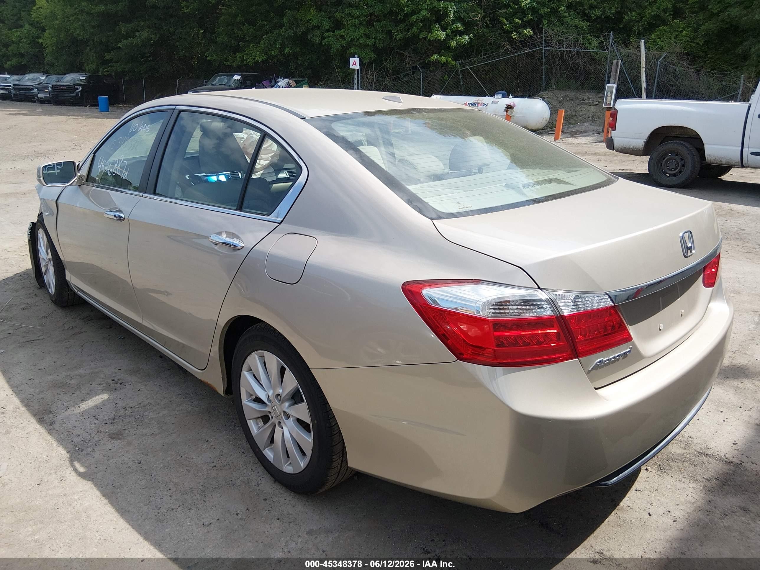 2013 Honda Accord Ex-l Tan vin: 1HGCR2F87DA021926