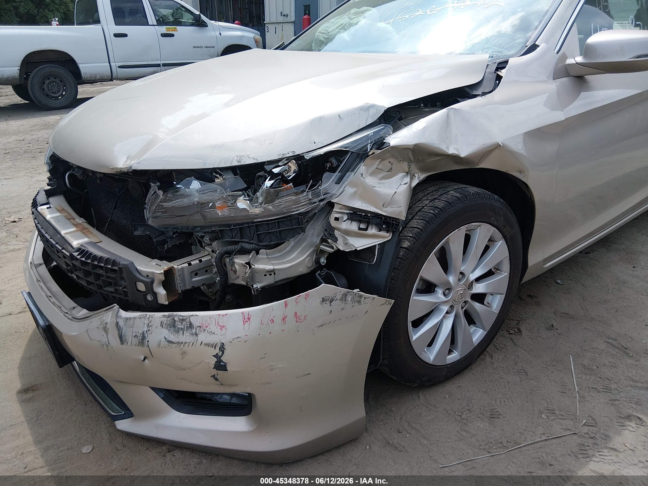 2013 Honda Accord Ex-l Tan vin: 1HGCR2F87DA021926