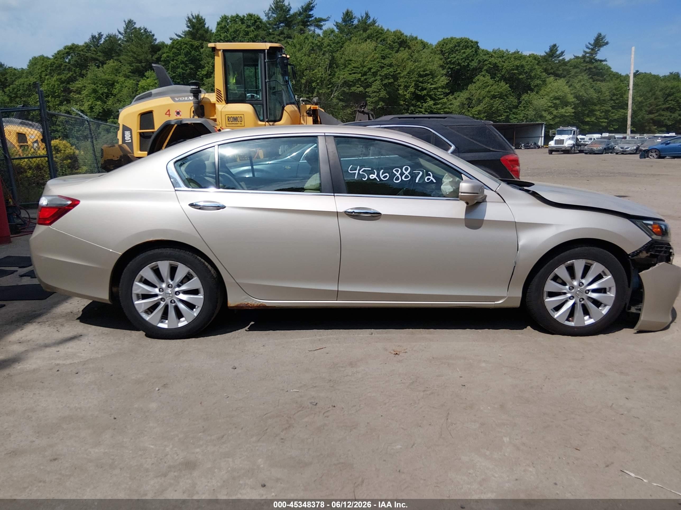 2013 Honda Accord Ex-l Tan vin: 1HGCR2F87DA021926