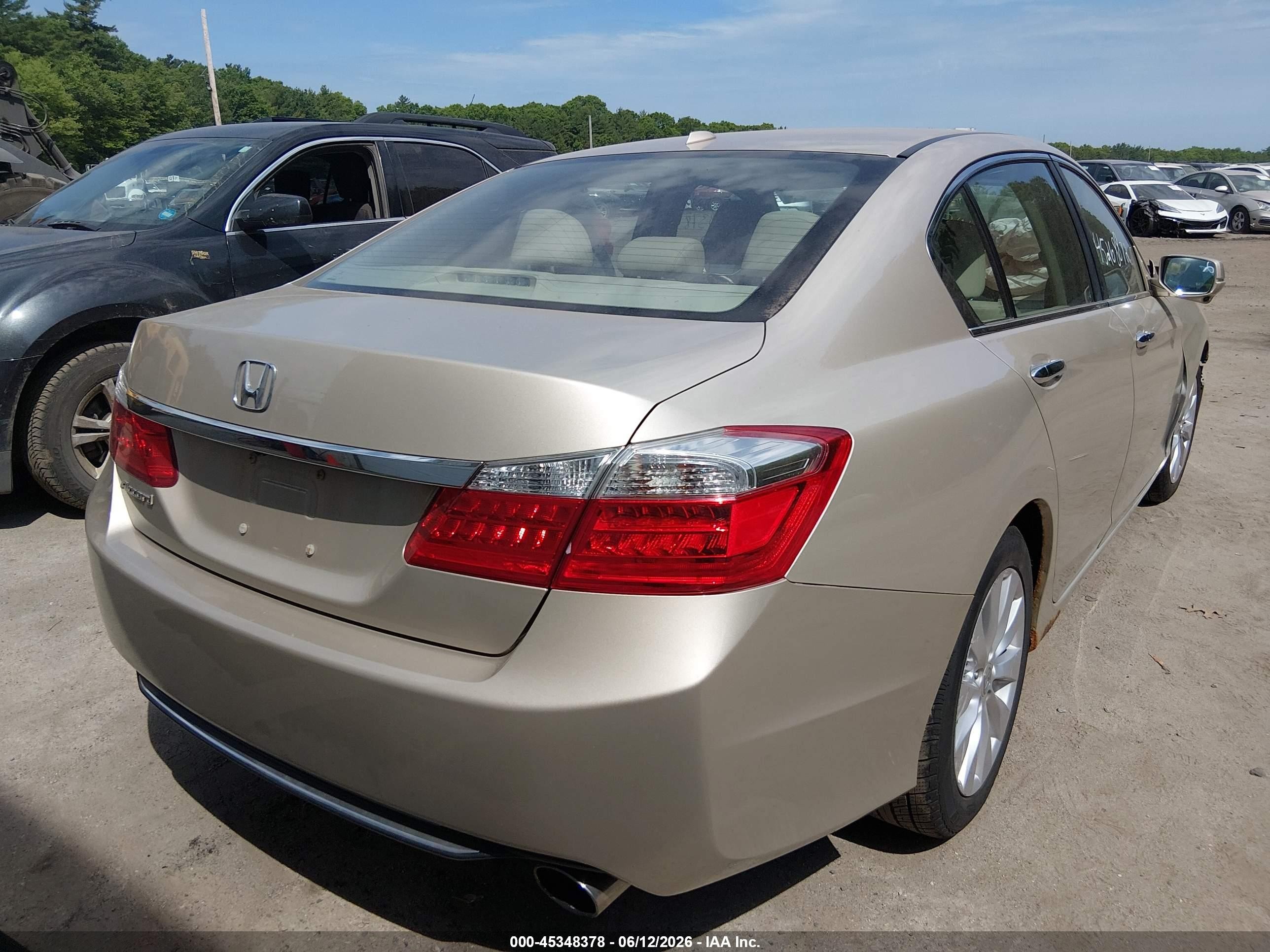 2013 Honda Accord Ex-l Tan vin: 1HGCR2F87DA021926