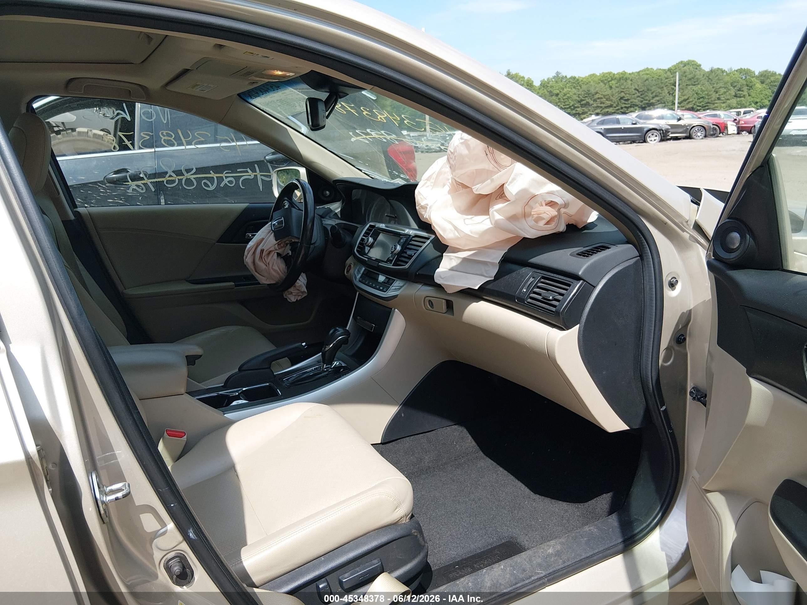 2013 Honda Accord Ex-l Tan vin: 1HGCR2F87DA021926