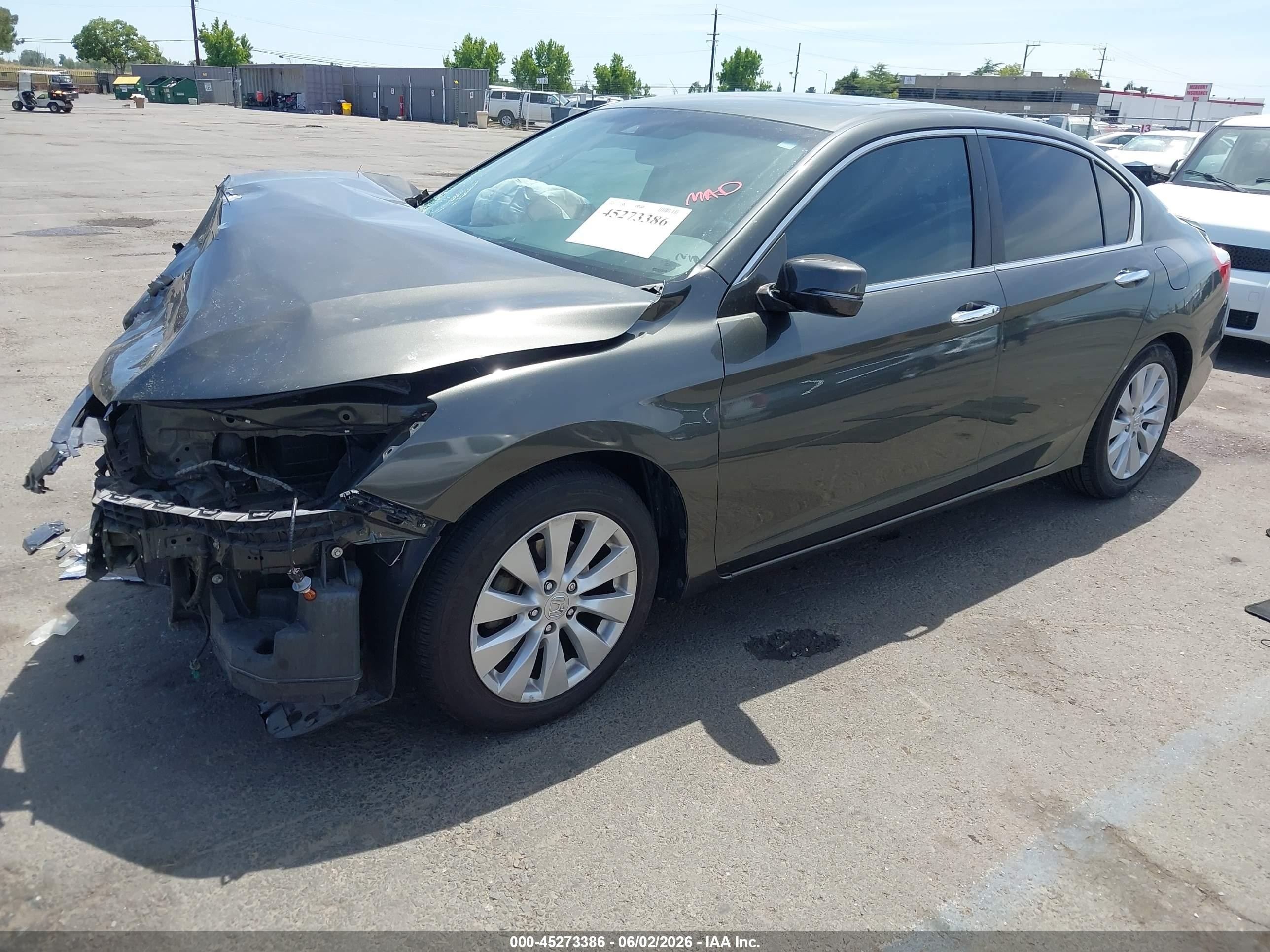 2013 Honda Accord Ex-l Green vin: 1HGCR2F87DA038791