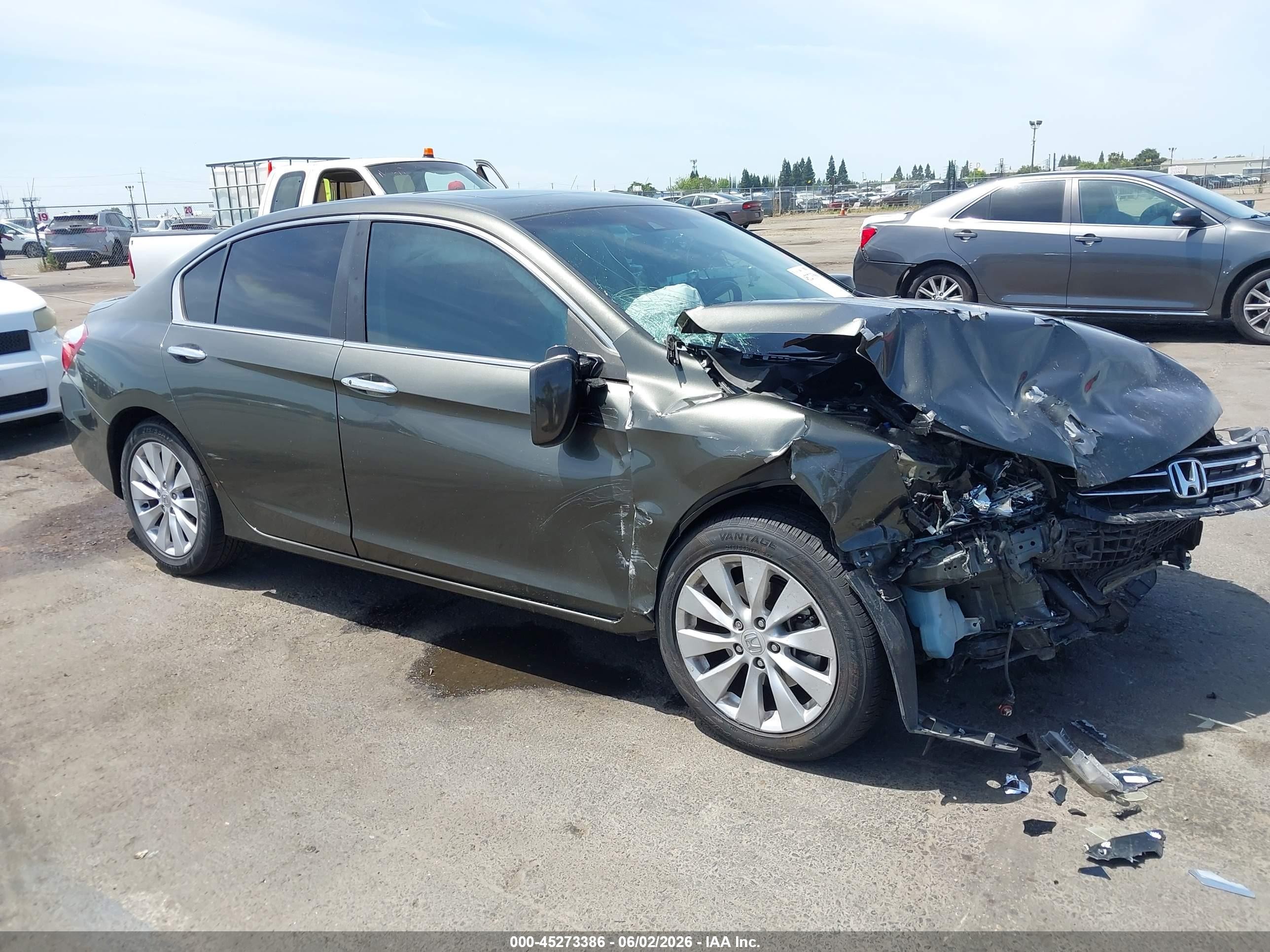 2013 Honda Accord Ex-l Green vin: 1HGCR2F87DA038791