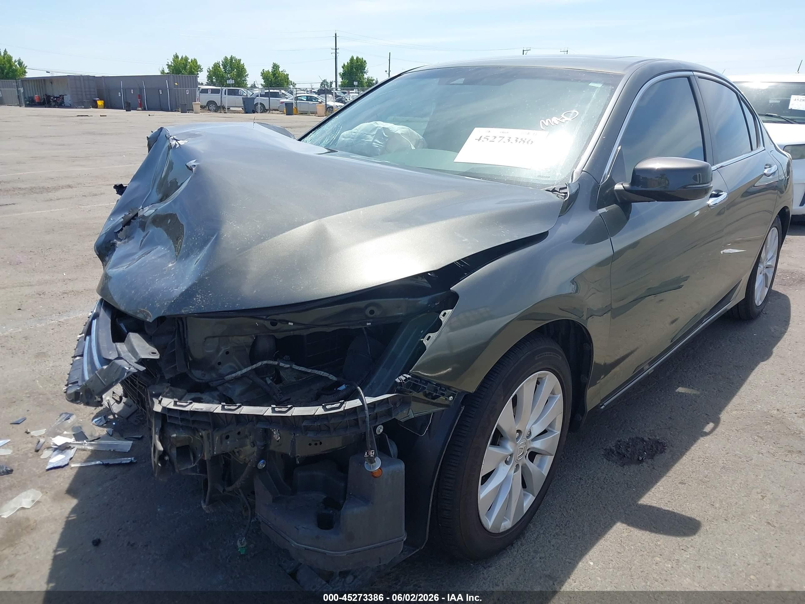 2013 Honda Accord Ex-l Green vin: 1HGCR2F87DA038791