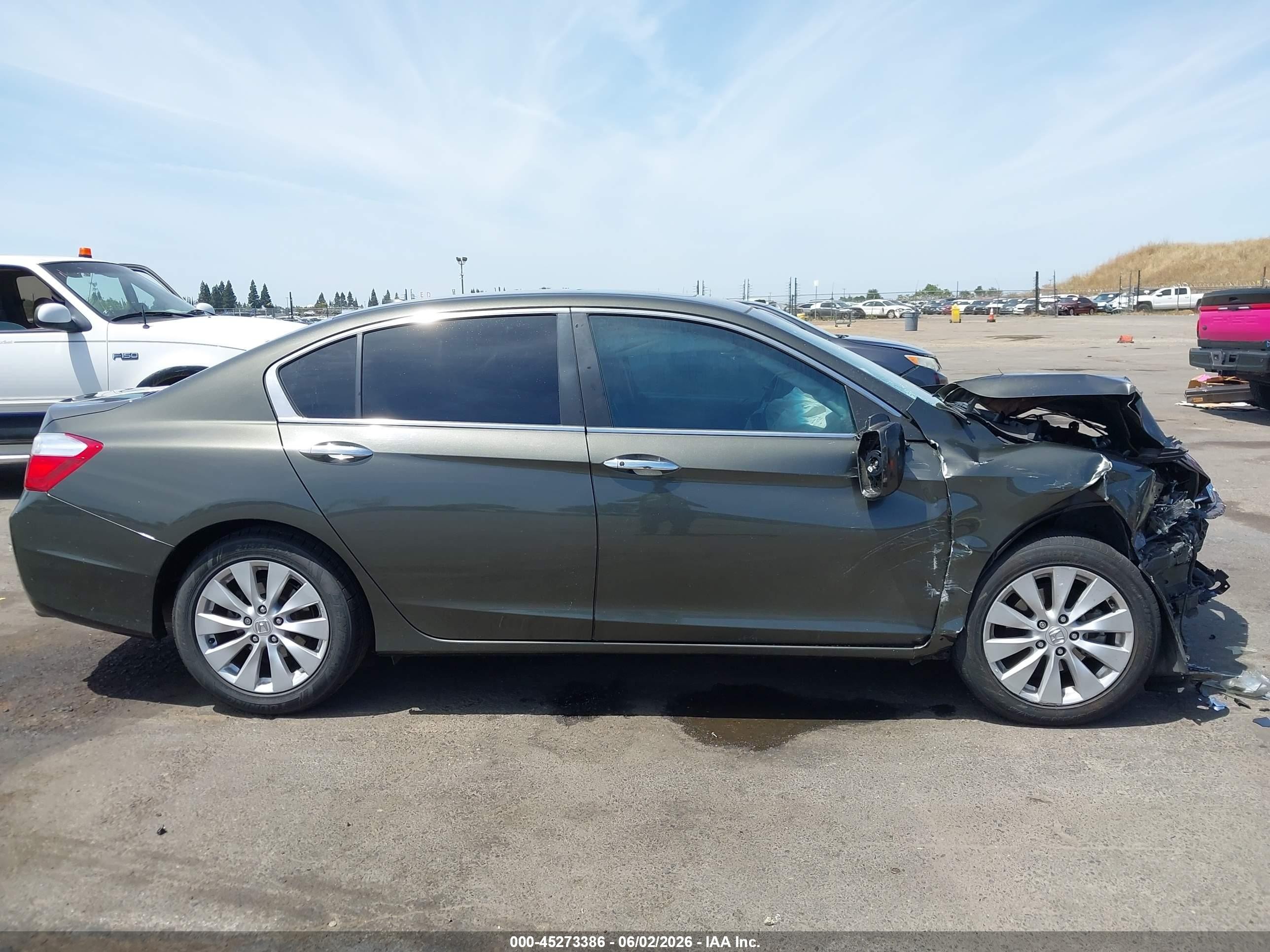 2013 Honda Accord Ex-l Green vin: 1HGCR2F87DA038791