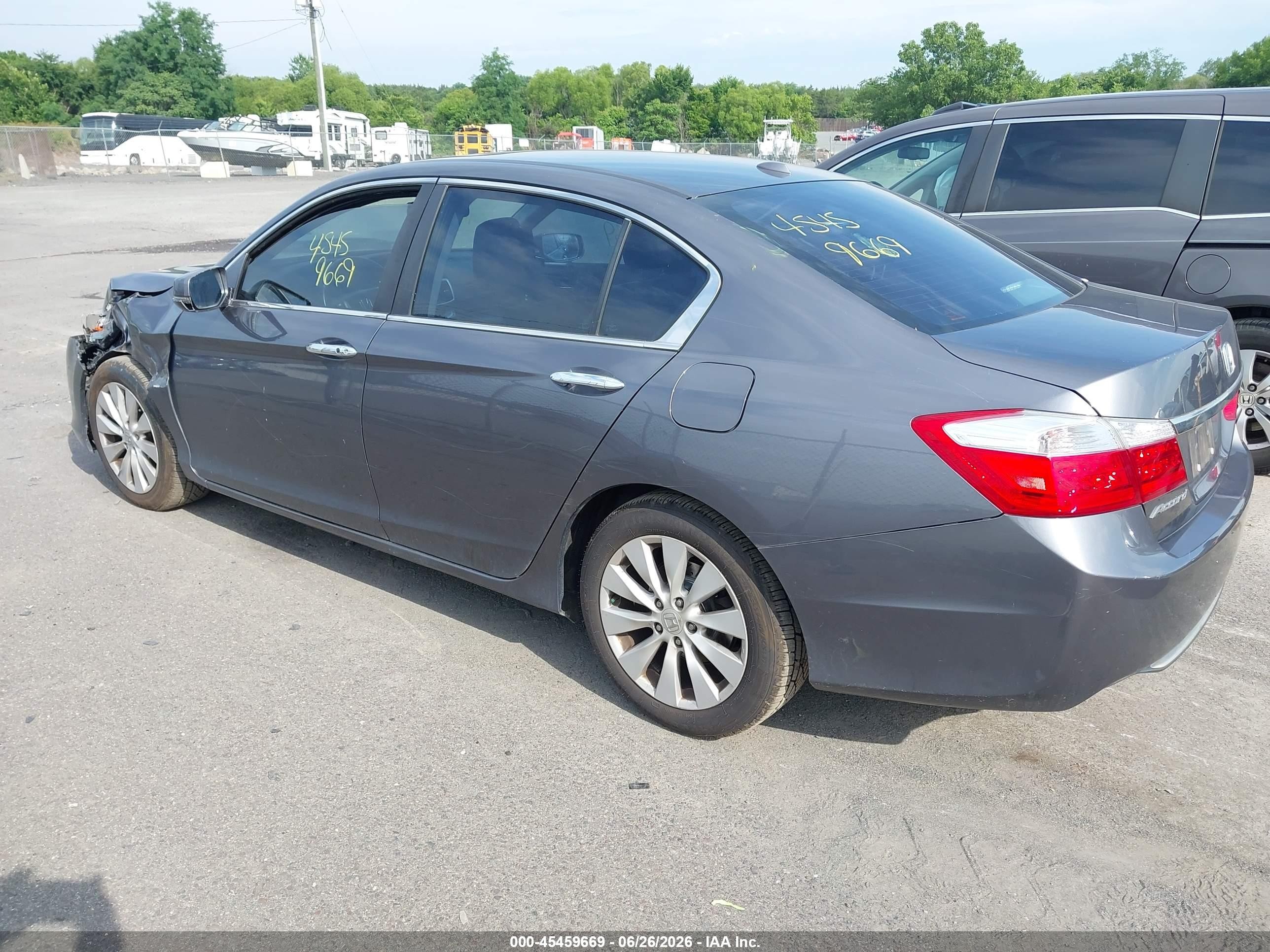 2013 Honda Accord Ex-l Gray vin: 1HGCR2F87DA041304