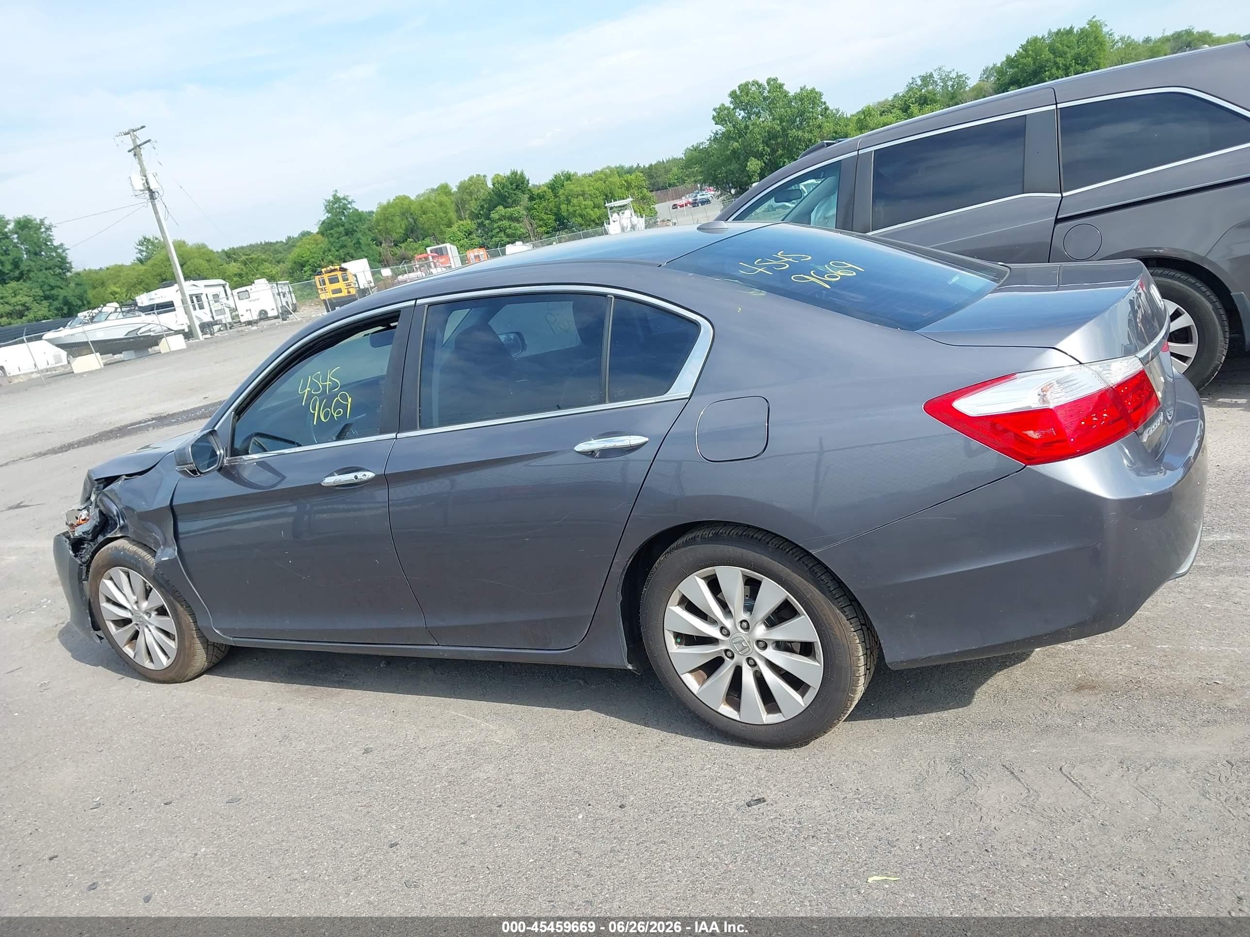 2013 Honda Accord Ex-l Gray vin: 1HGCR2F87DA041304