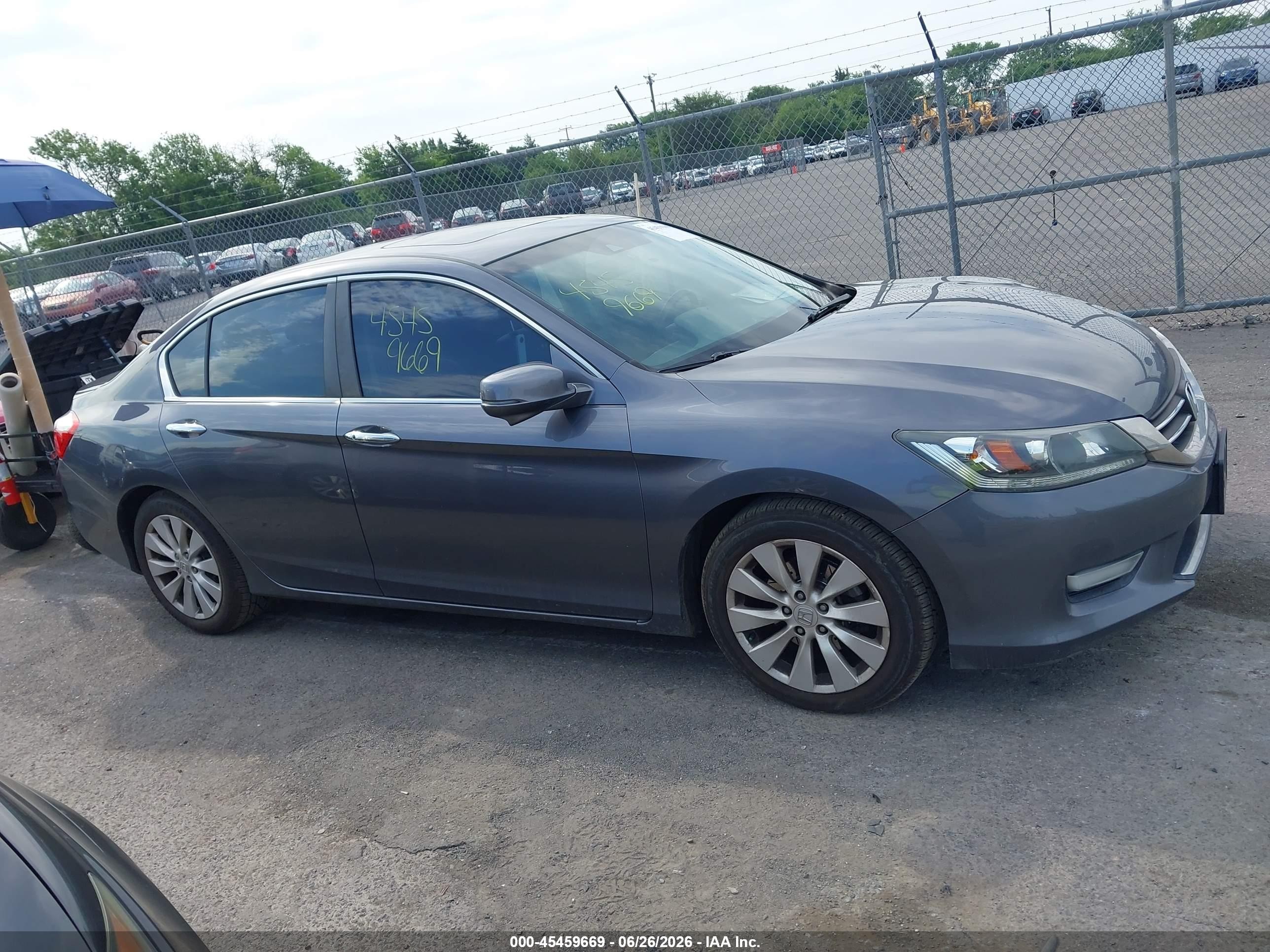 2013 Honda Accord Ex-l Gray vin: 1HGCR2F87DA041304