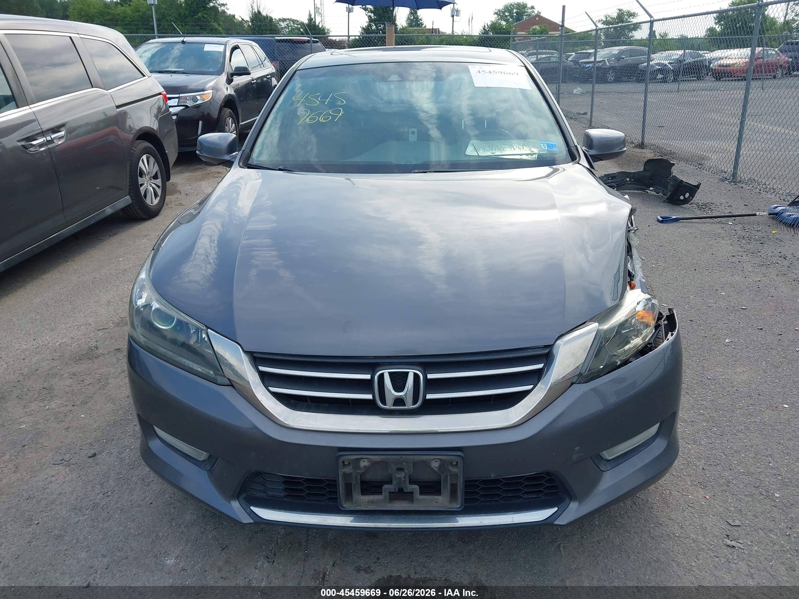 2013 Honda Accord Ex-l Gray vin: 1HGCR2F87DA041304