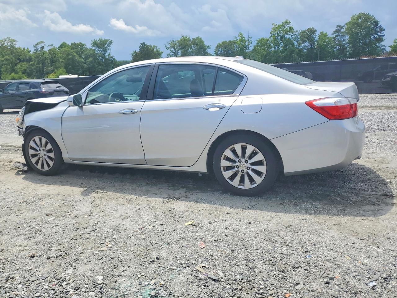 2013 Honda Accord Exl Silver vin: 1HGCR2F87DA042064