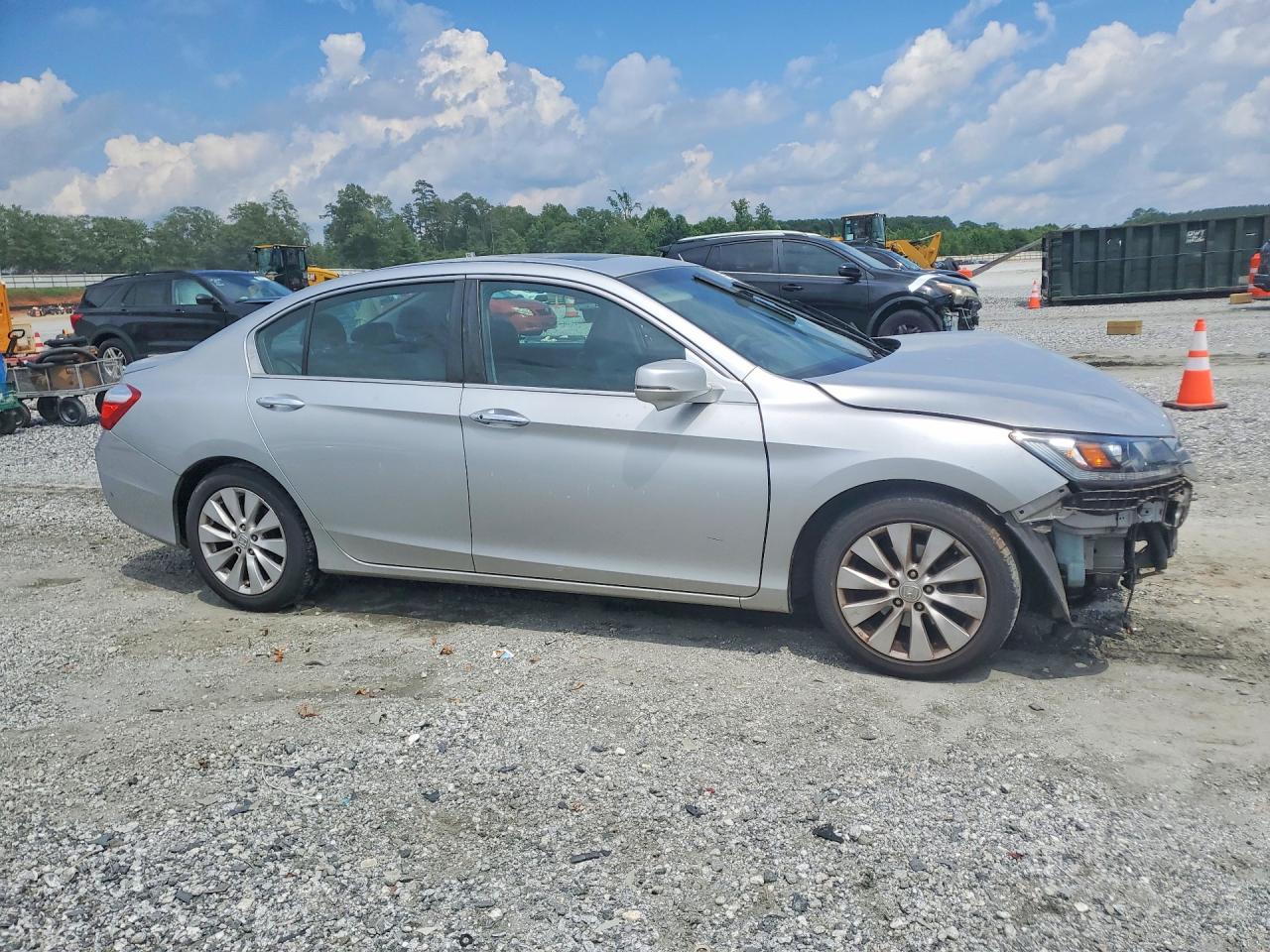2013 Honda Accord Exl Silver vin: 1HGCR2F87DA042064