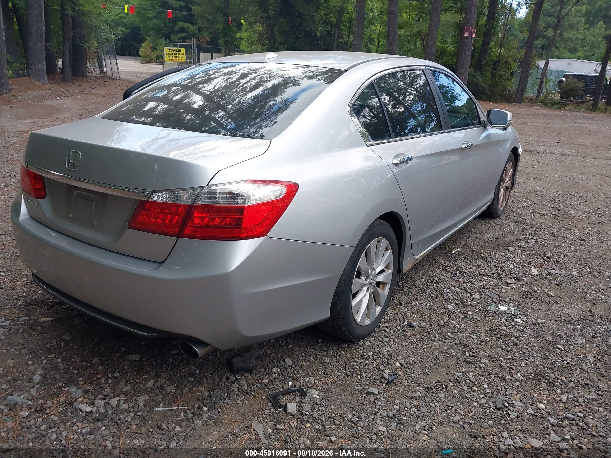 2013 Honda Accord Ex-l Gray vin: 1HGCR2F87DA048964