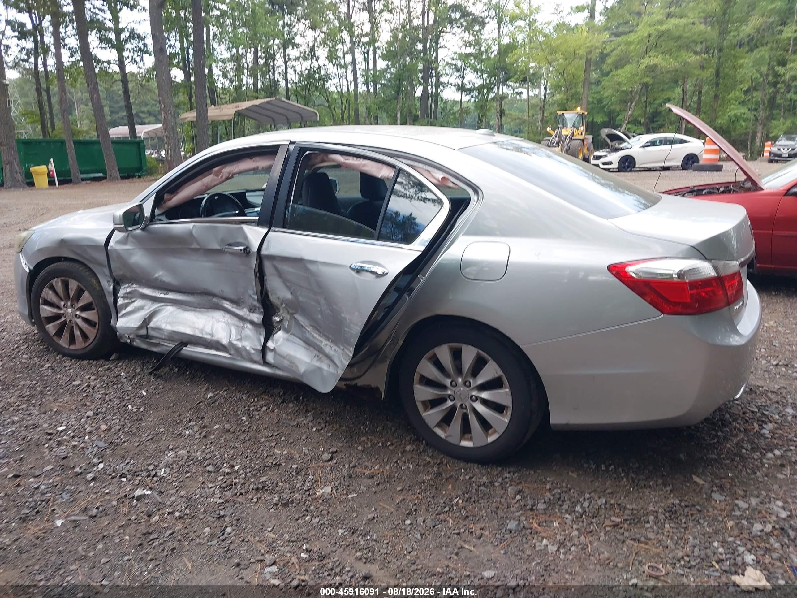 2013 Honda Accord Ex-l Gray vin: 1HGCR2F87DA048964
