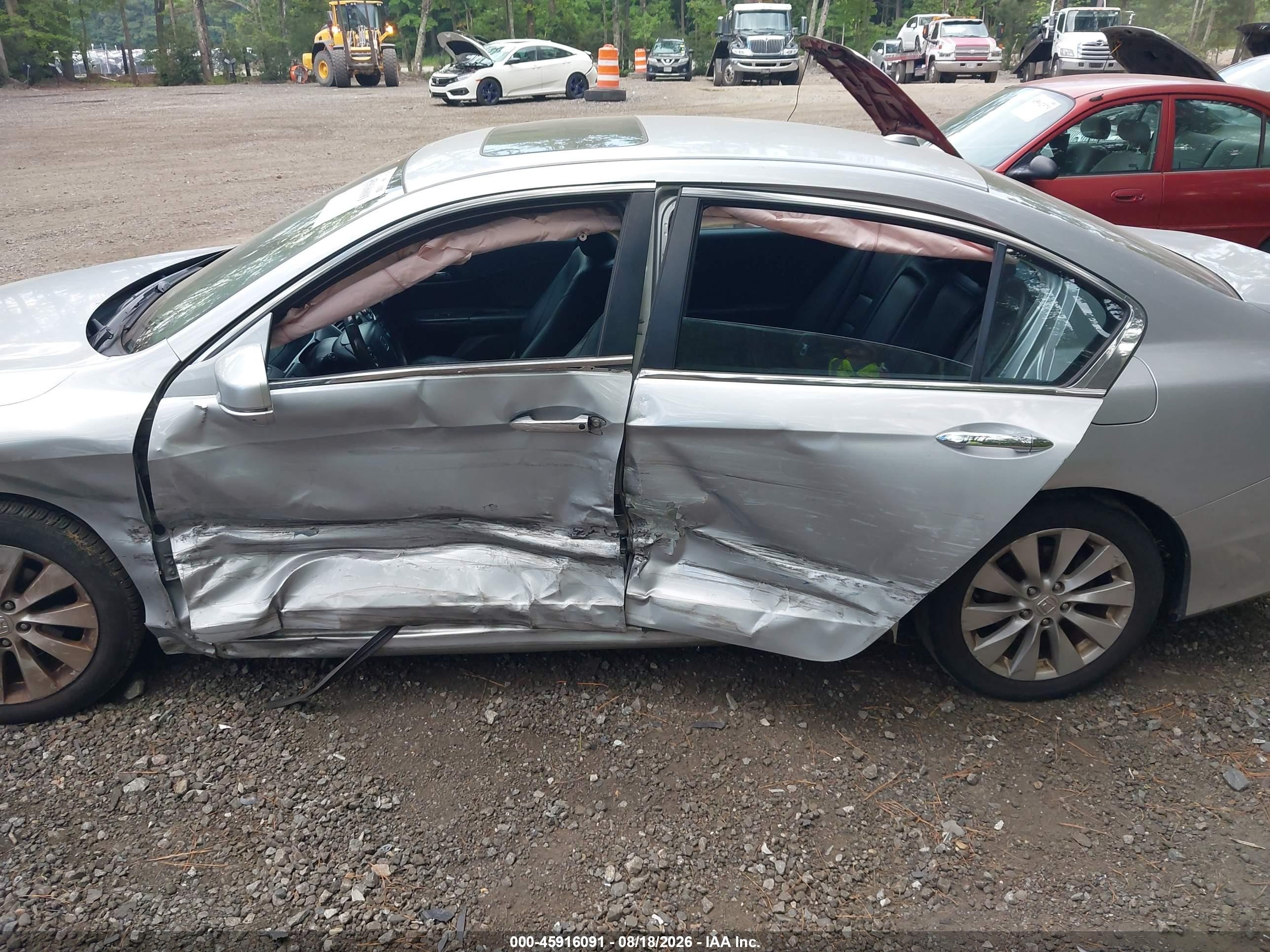 2013 Honda Accord Ex-l Gray vin: 1HGCR2F87DA048964